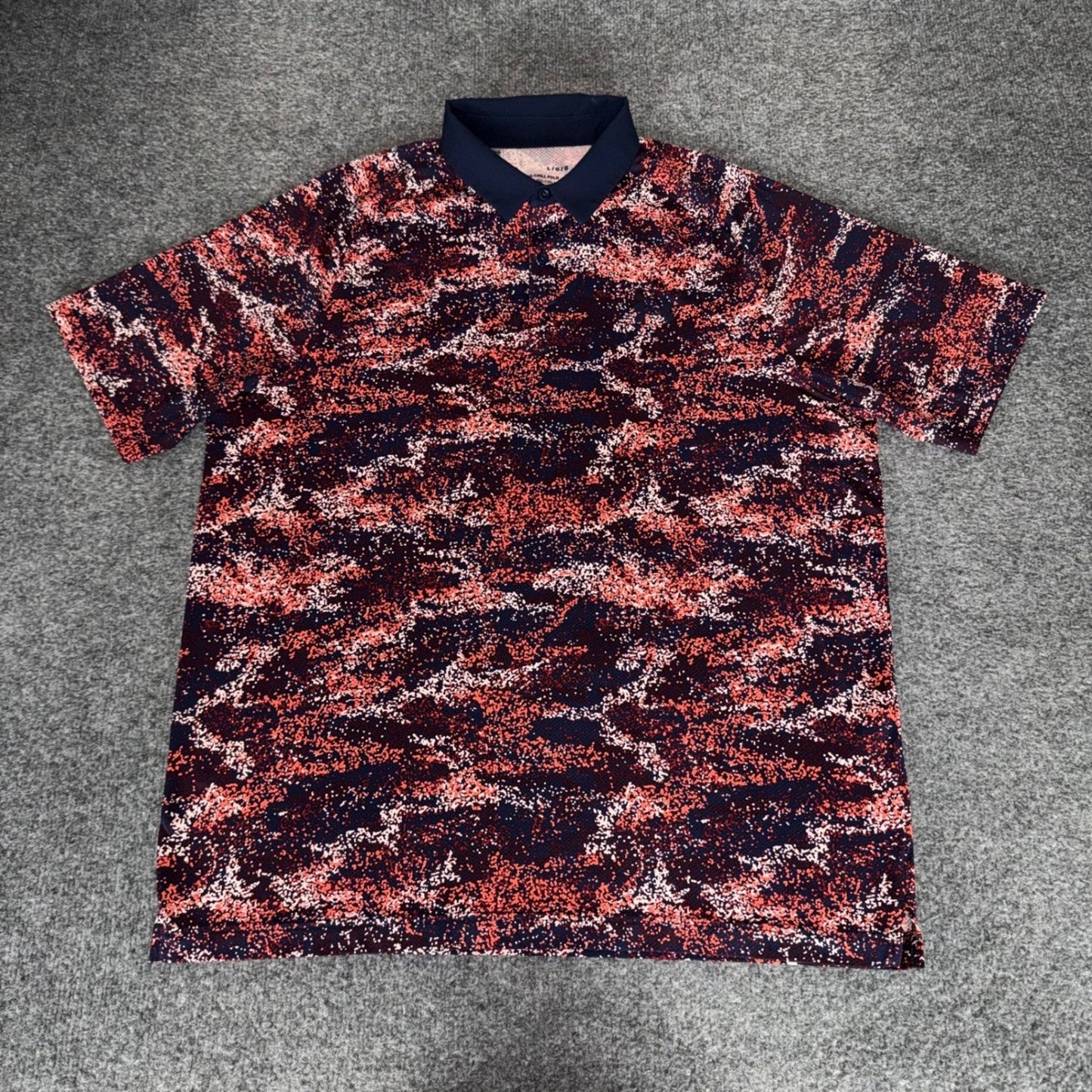 Under Armour Mens Iso-Chill Polo Shirt Large Abstract Camo Golf Performance