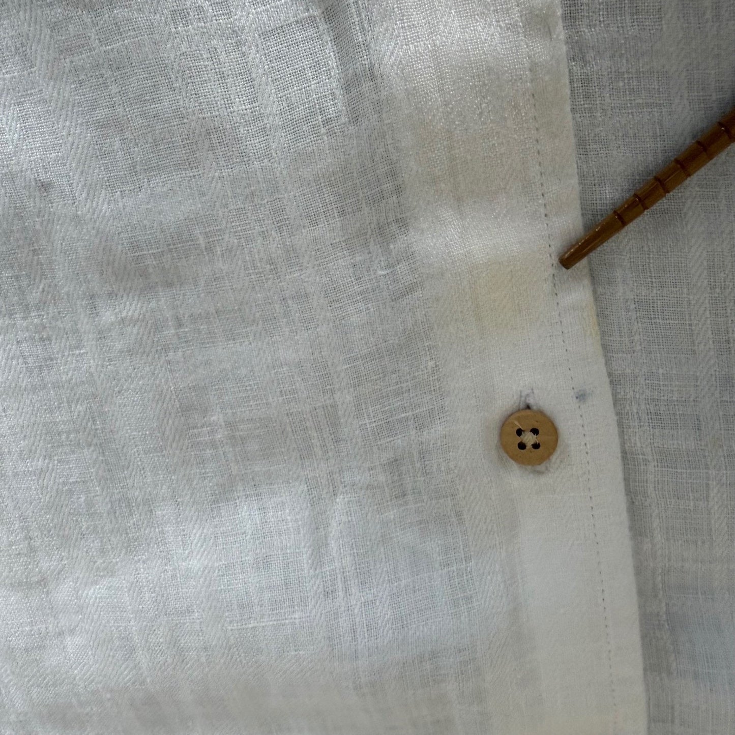 Jos A Bank Mens XL White 100% Linen Long Sleeve Button Up Shirt Casual Classic