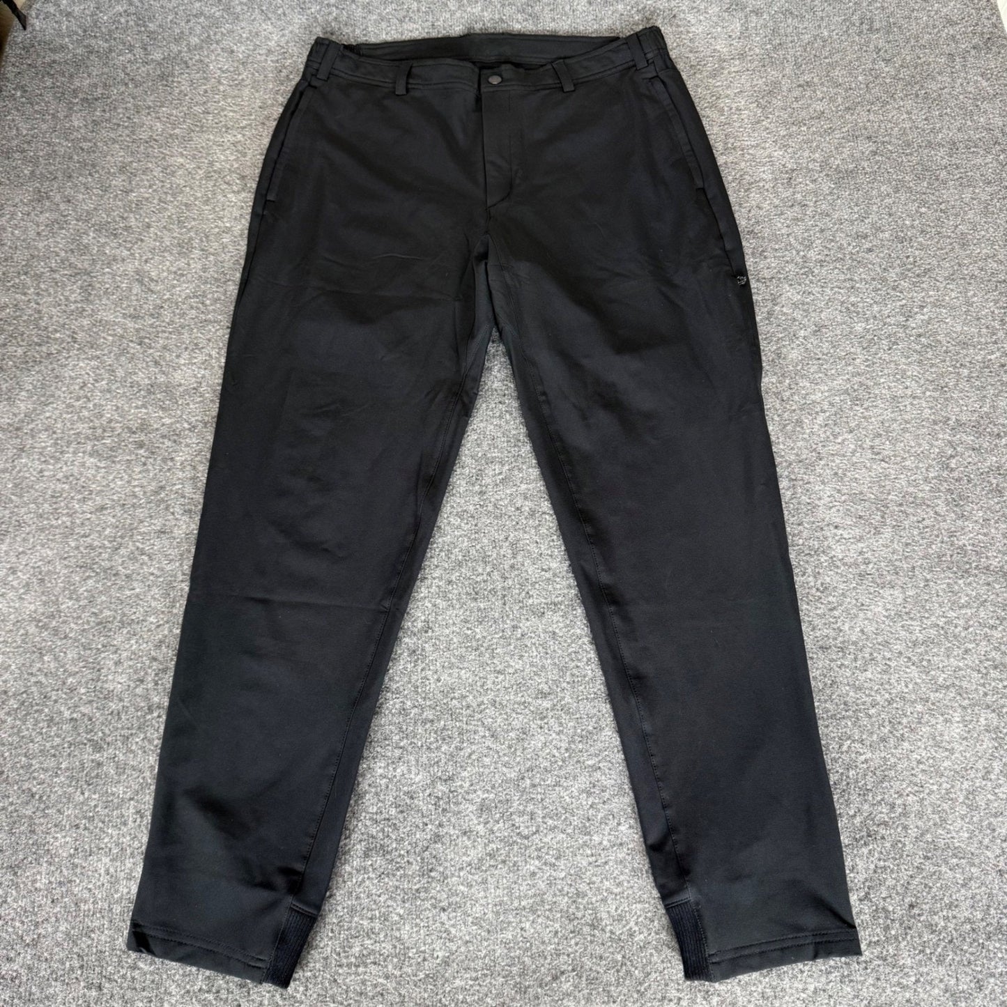 Mack Weldon Mens Performance Jogger Pants Black Large Athletic Travel Comfort