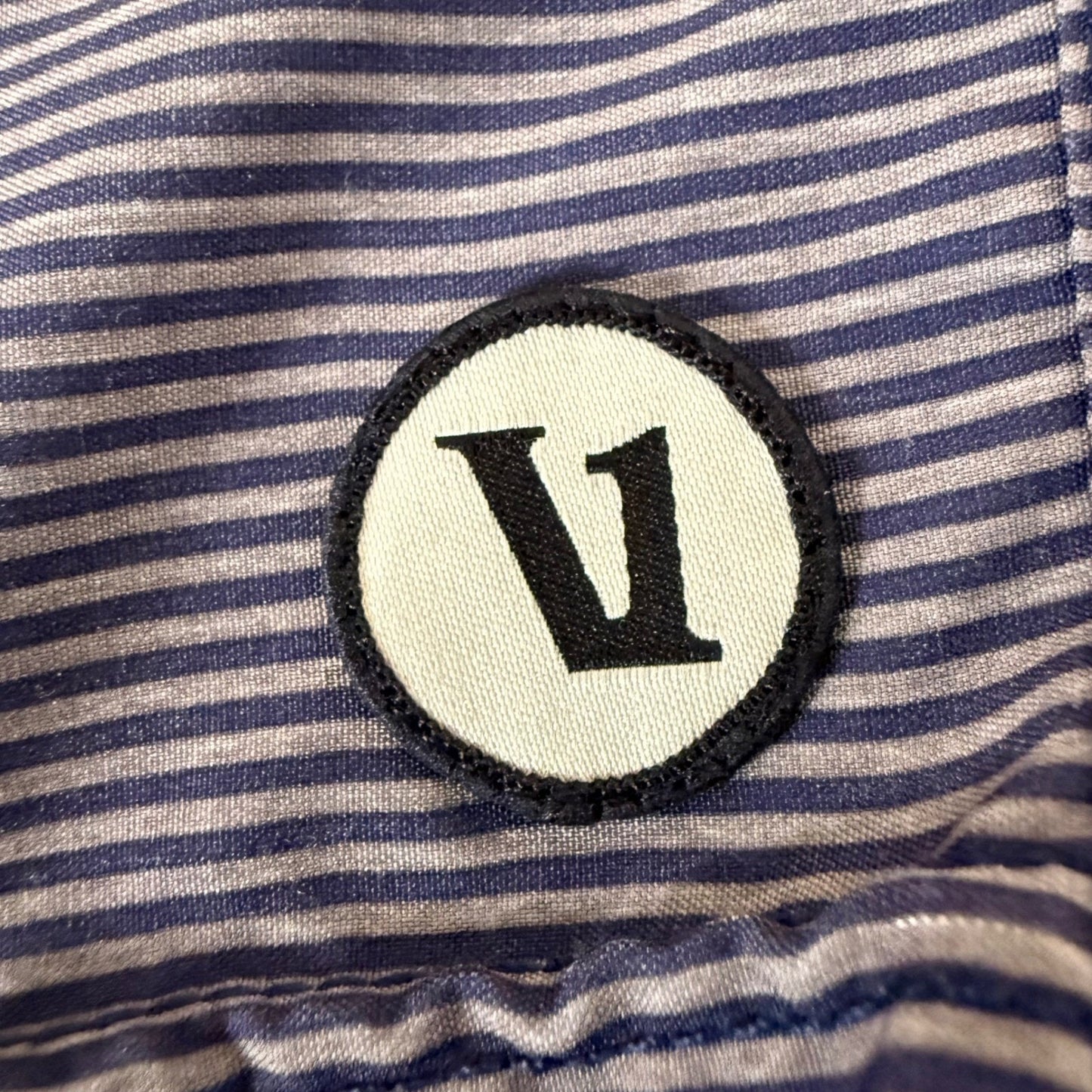 Vuori Kore Shorts Mens 32 Blue Striped Lined Athletic Gym Training Workout Run