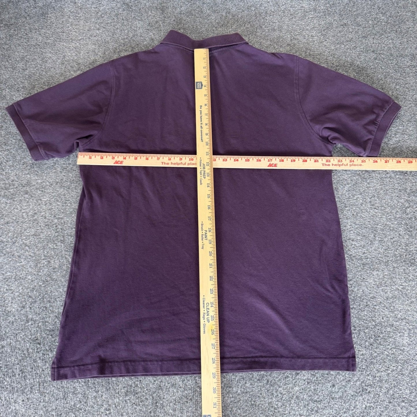 American Tall Mens Large LT Purple Polo Shirt Short Sleeve Casual Classic Cotton