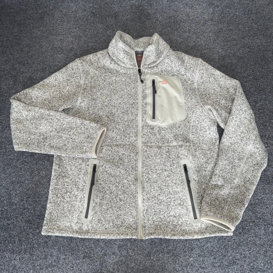 Cabelas XPG Men Large Sweater Fleece Full Zip Jacket Outdoor Hiking Casual Layer