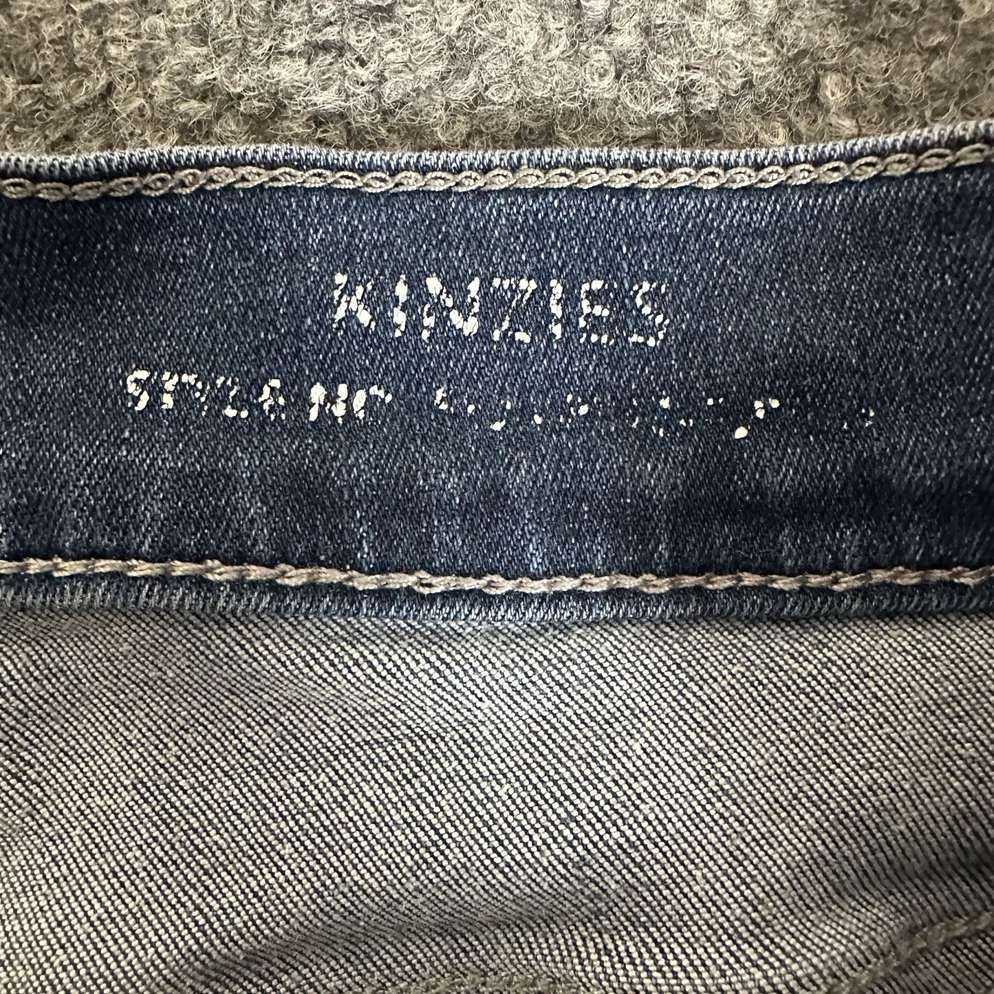 Mugsy Jeans Kinzies Mens 31x29 Blue Denim Straight Leg Stretch Low Rise Adult