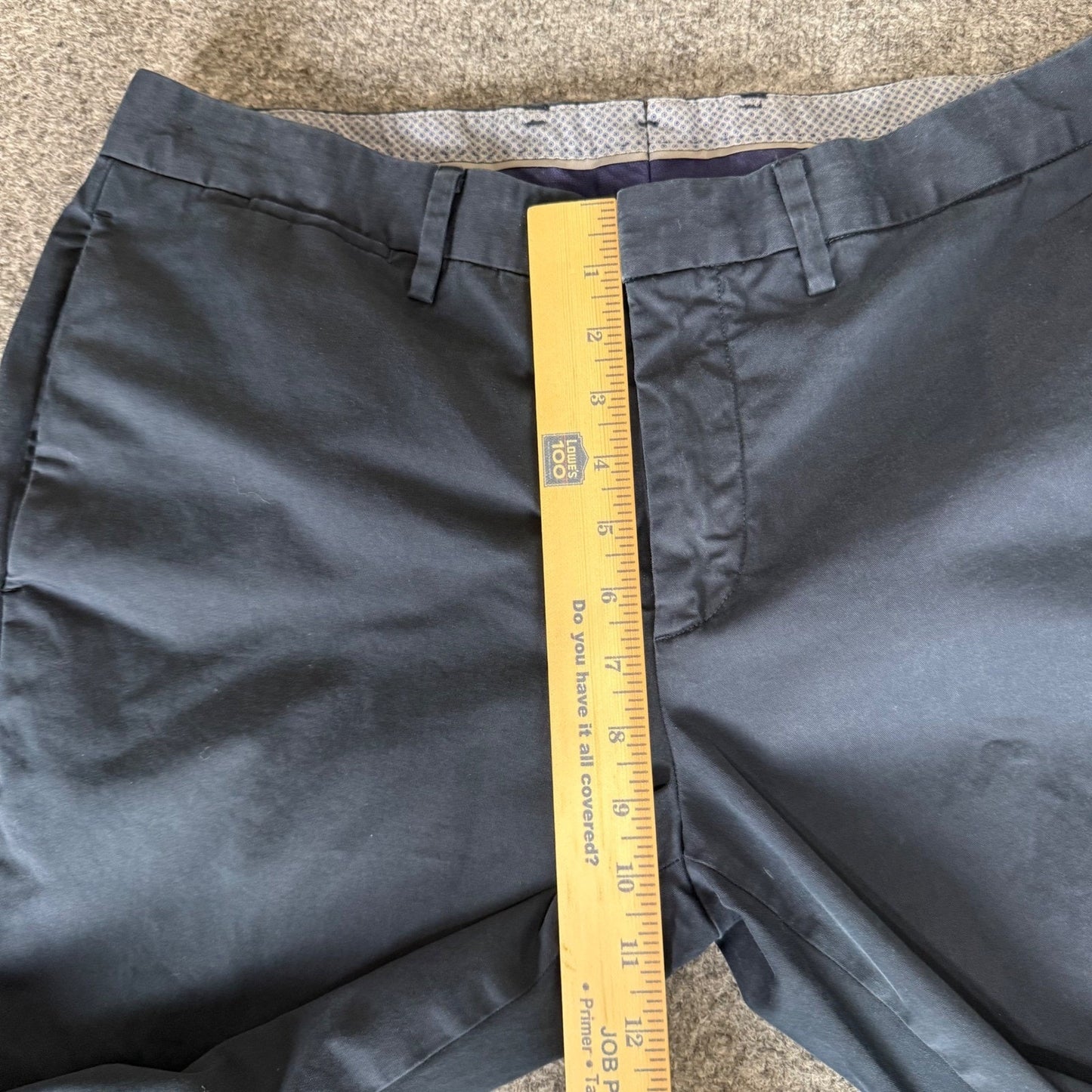 Bonobos Slim Fit Chino Pants Mens 33x31 Navy Blue Manteco Italian Fabric Casual