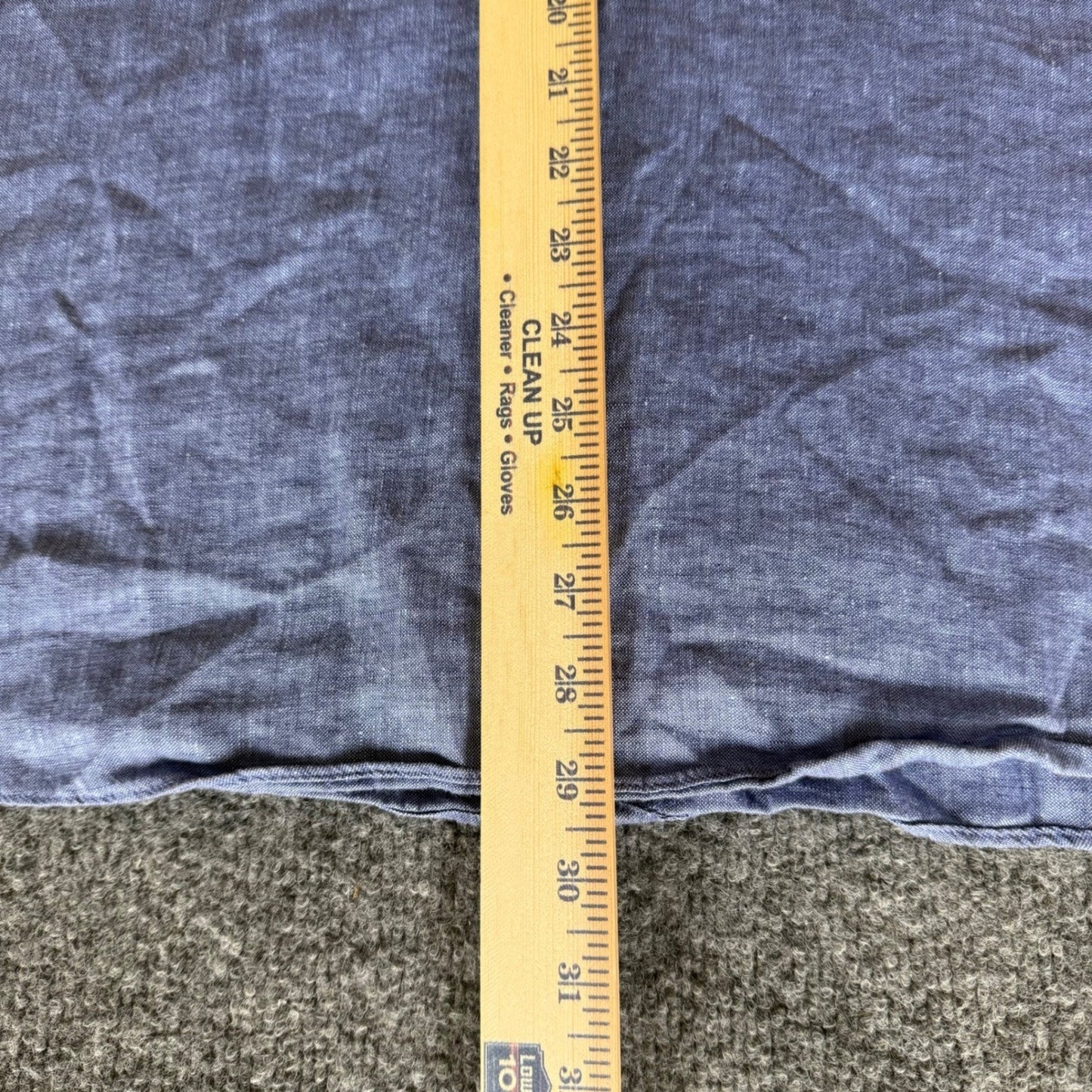 UNTUCKit Shirt Mens XL Blue 100% Linen Button Up Long Sleeve Casual Summer
