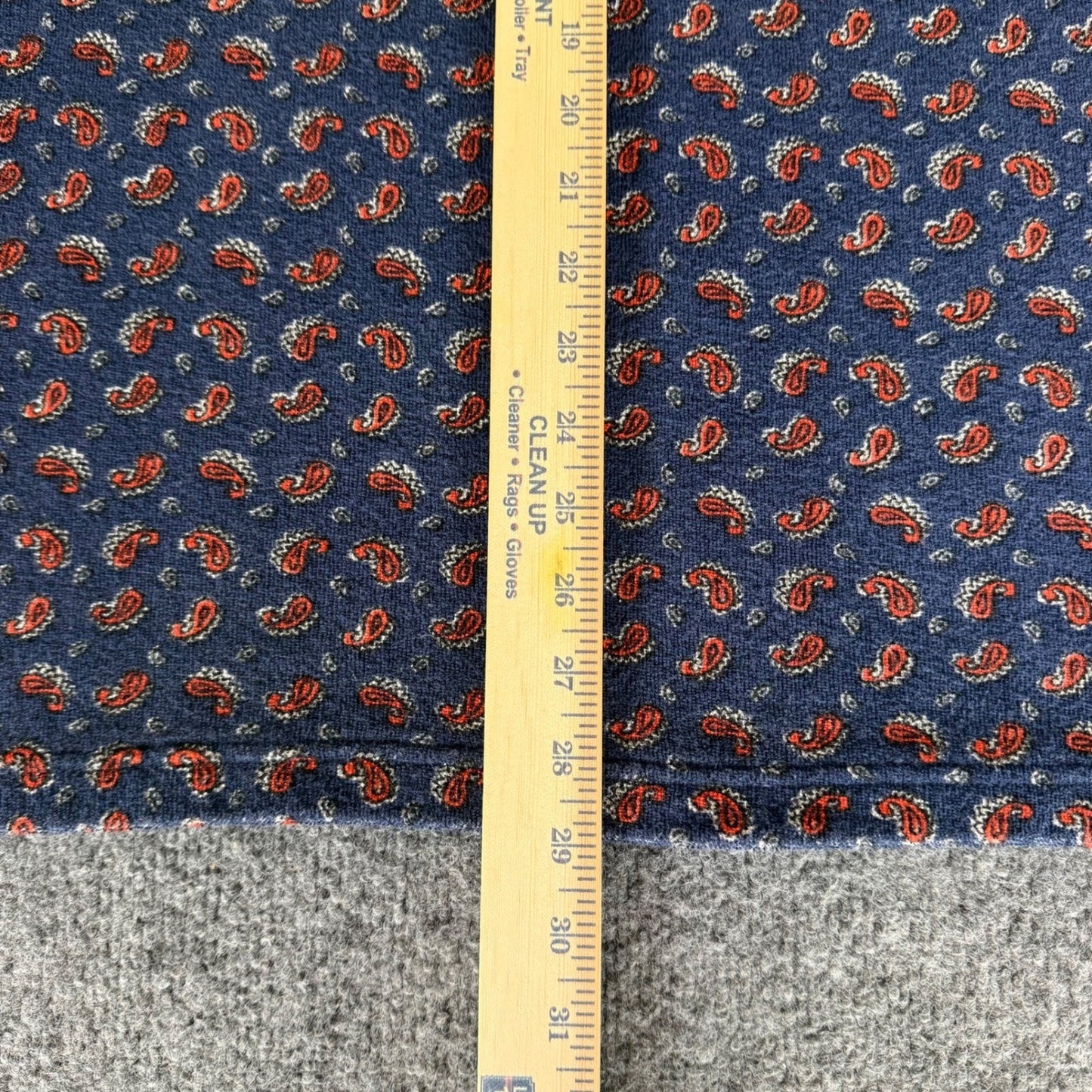 J Crew Terry Cloth Polo Shirt Mens L Paisley Raglan Sleeve Retro Resort Vacation