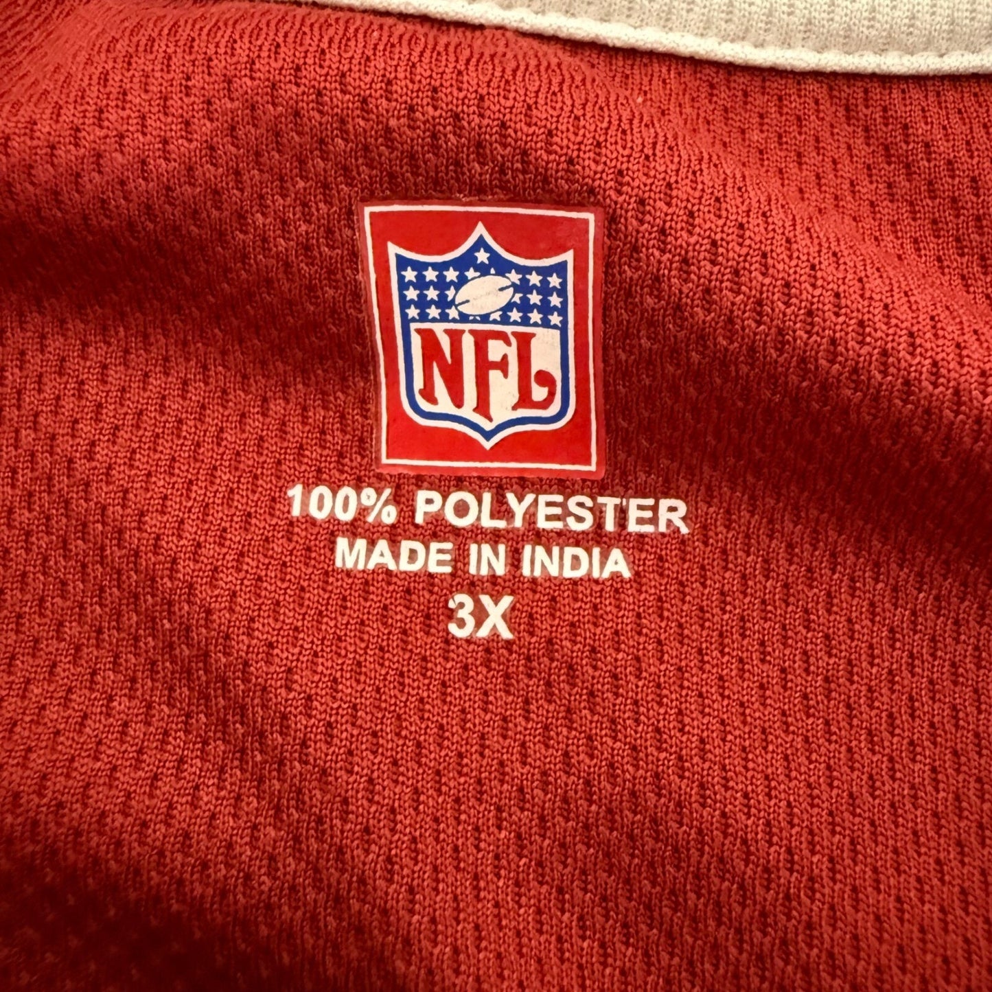 San Francisco 49ers Polo Shirt 3XL Mens Red Short Sleeve NFL Football