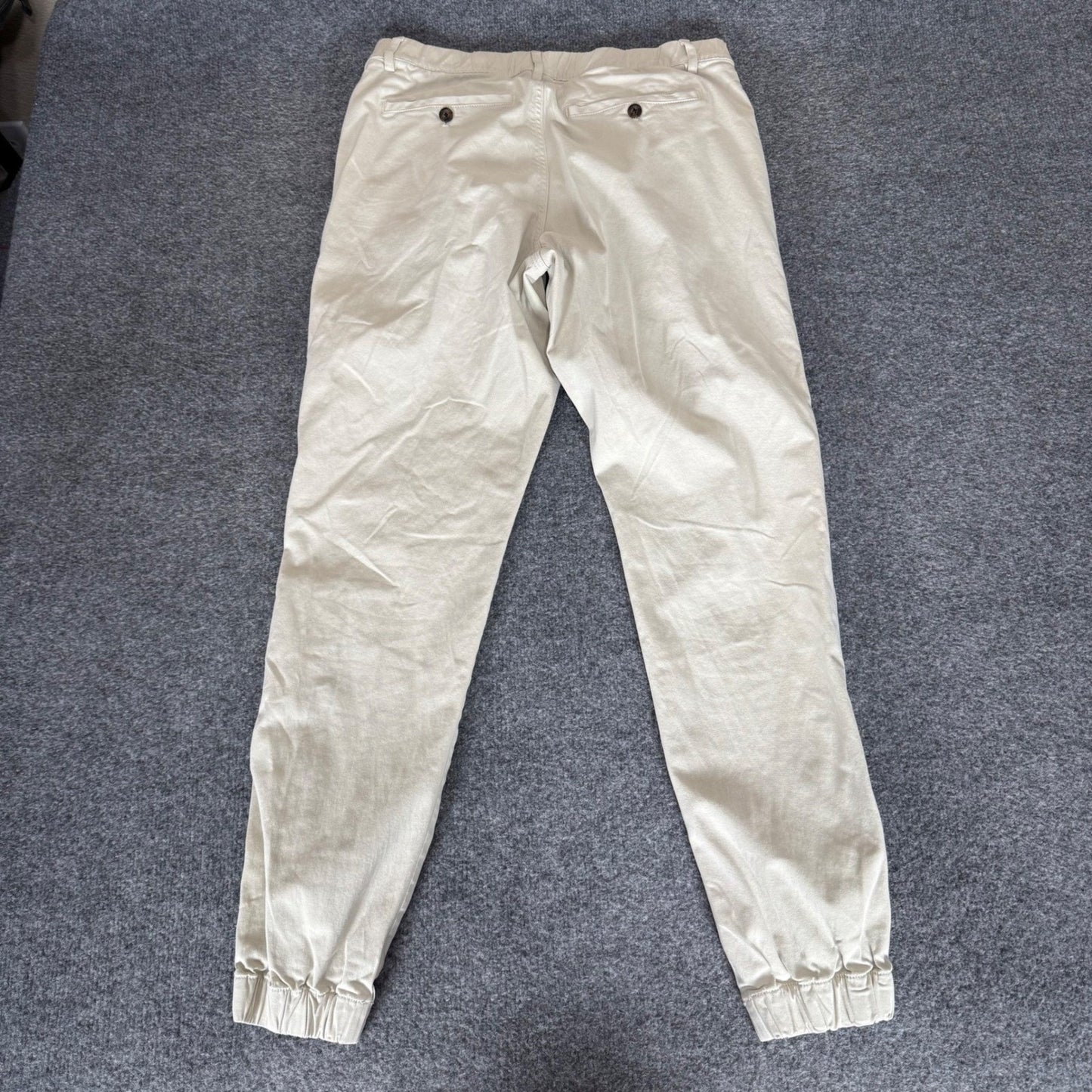 Bearbottom Clothing Mens Khaki Tan Stretch Chino Jogger Pants LT 32x31 Casual