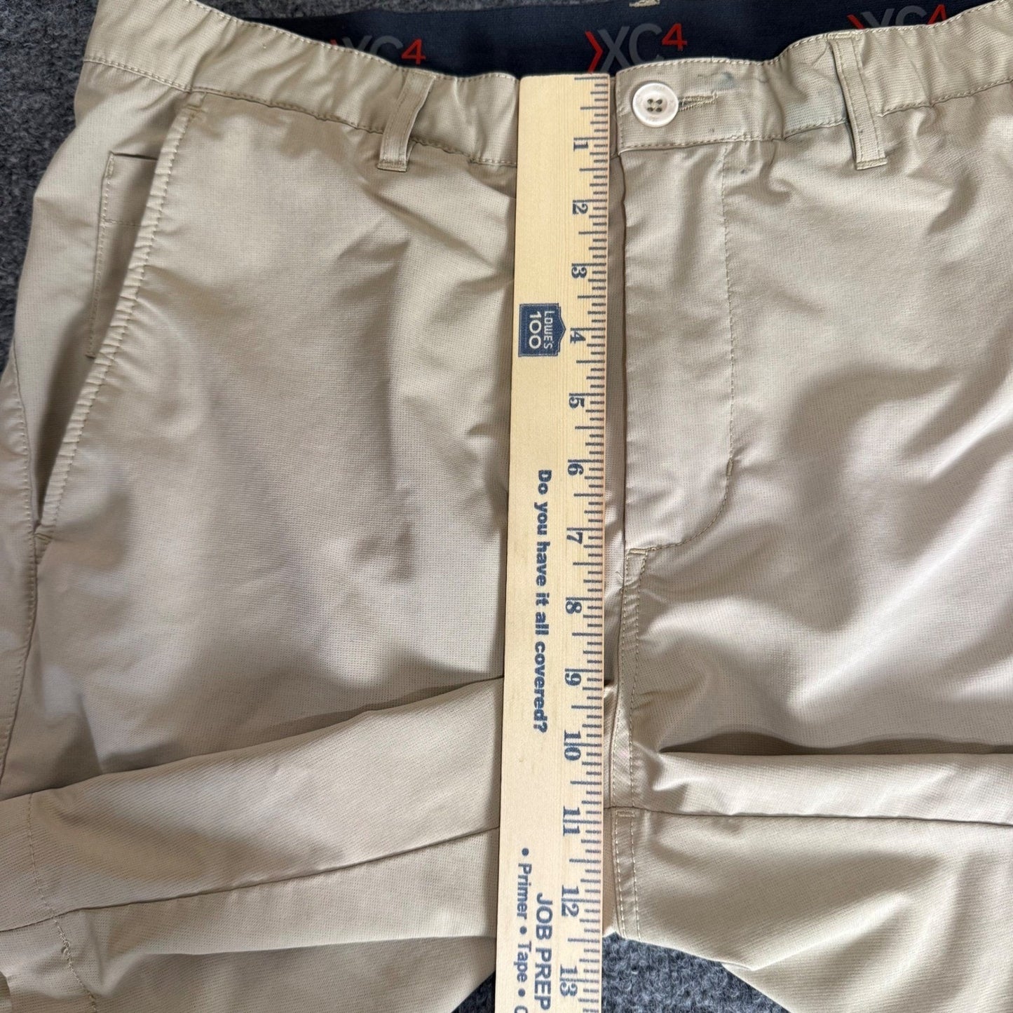 Johnston & Murphy XC4 Shorts Mens 34 Tan Performance Stretch Golf Casual Travel