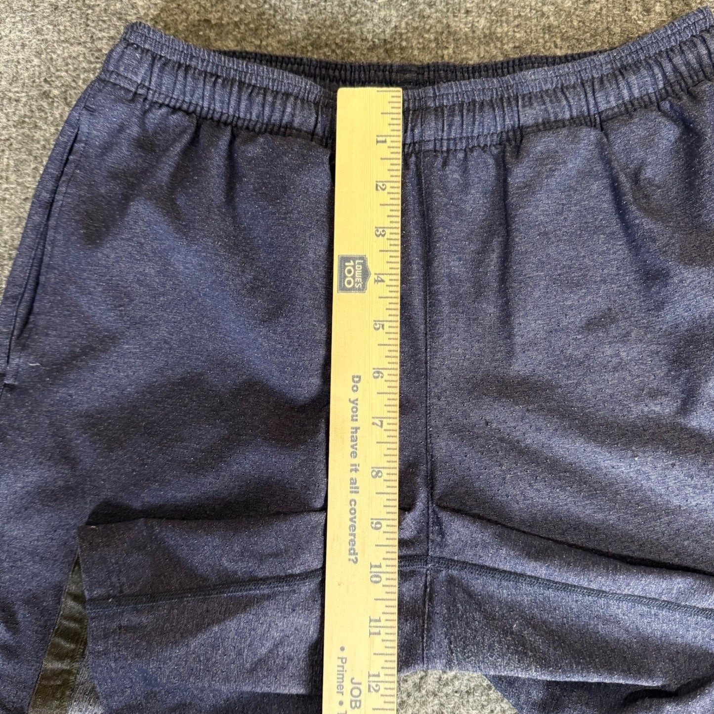 Rhone Athletic Shorts Mens Small Blue Gym Workout Lined Activewear Training