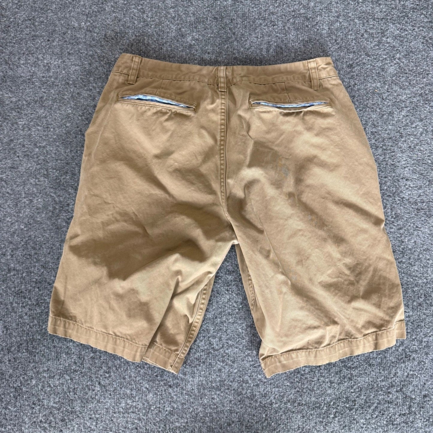 Bonobos Chino Shorts Mens 31 Tan Khaki Cotton Casual Flat Front Summer Classic