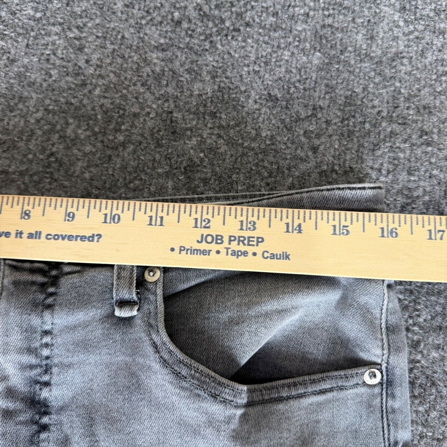 Rag Bone Jane Super High Rise Skinny Jeans Womens 30 (32x30) Gray Stretch Casual