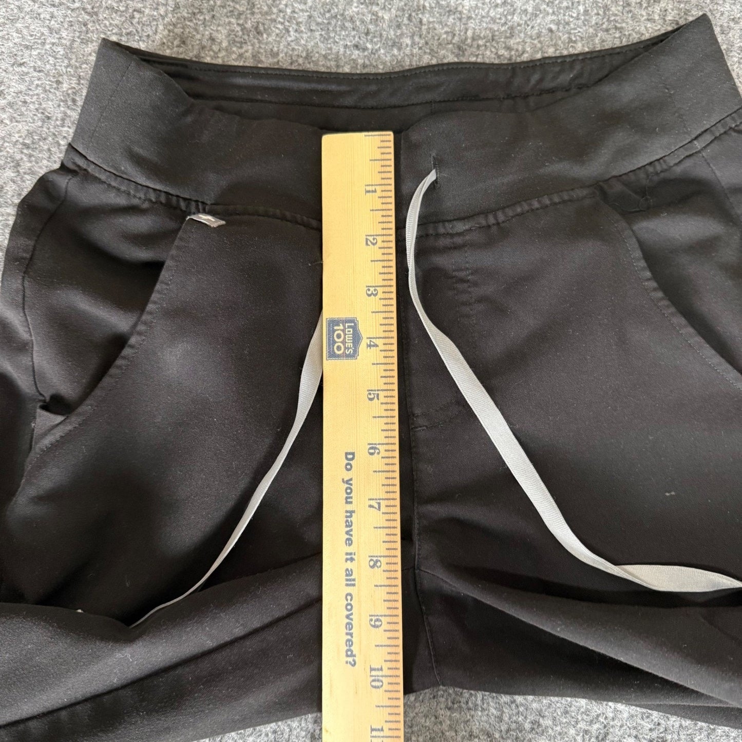 FIGS Zamora Jogger Scrub Pants Womens XXS Black Medical Uniform Healthcare