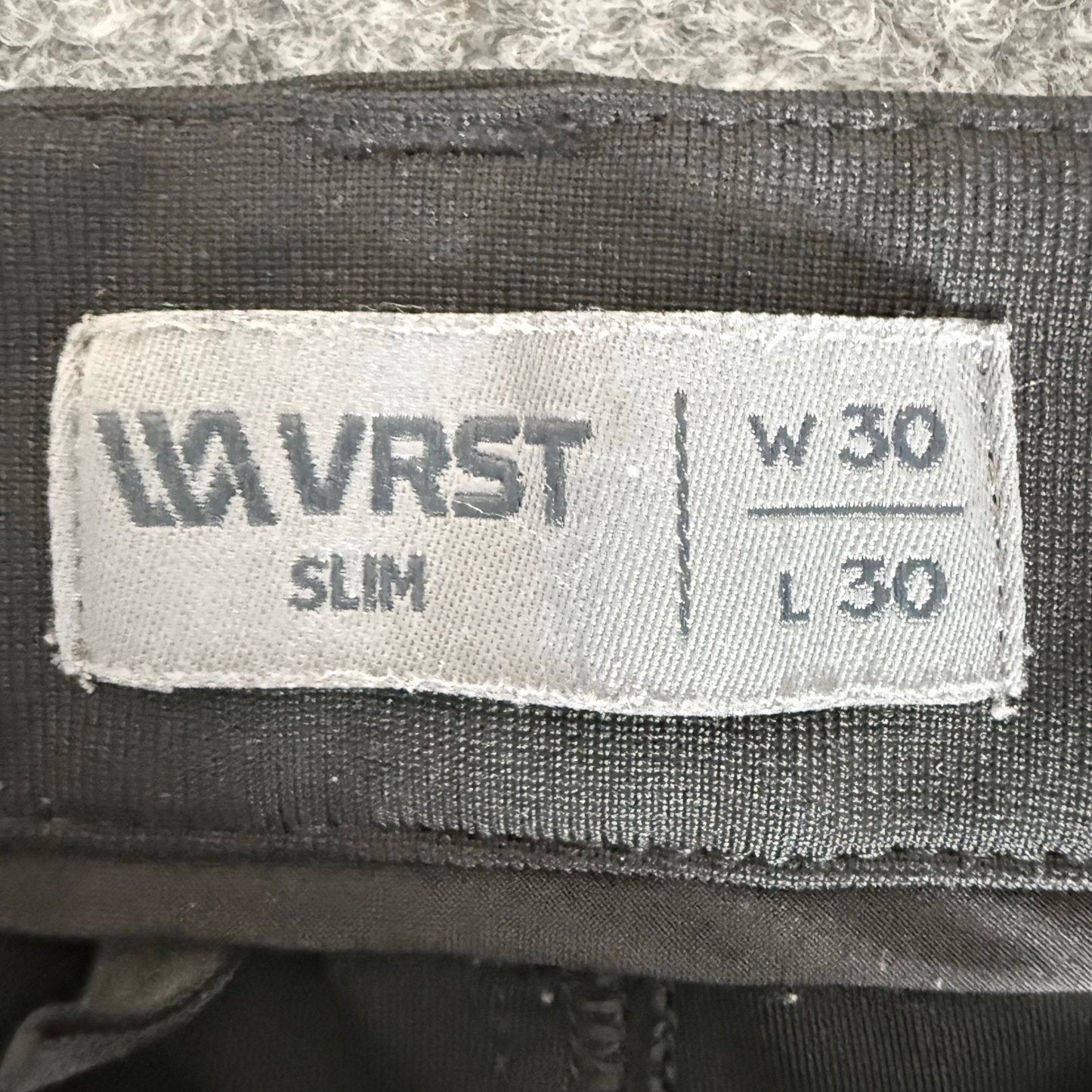 VRST Mens Slim Fit 5-Pocket Commuter Pants Black 30x28 Performance Stretch Golf