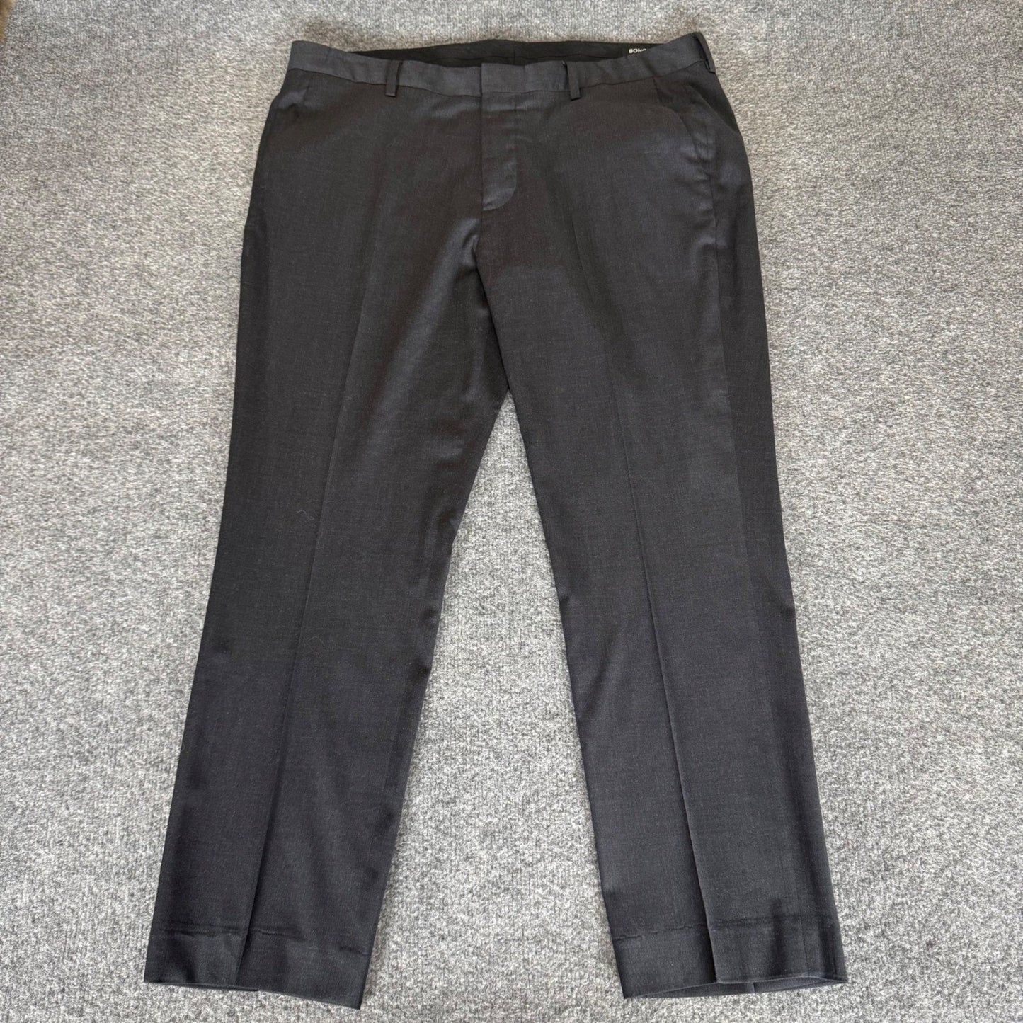 Bonobos Dress Pants Mens 38x28 Gray Wool Blend Athletic Fit Office Comfort Golf