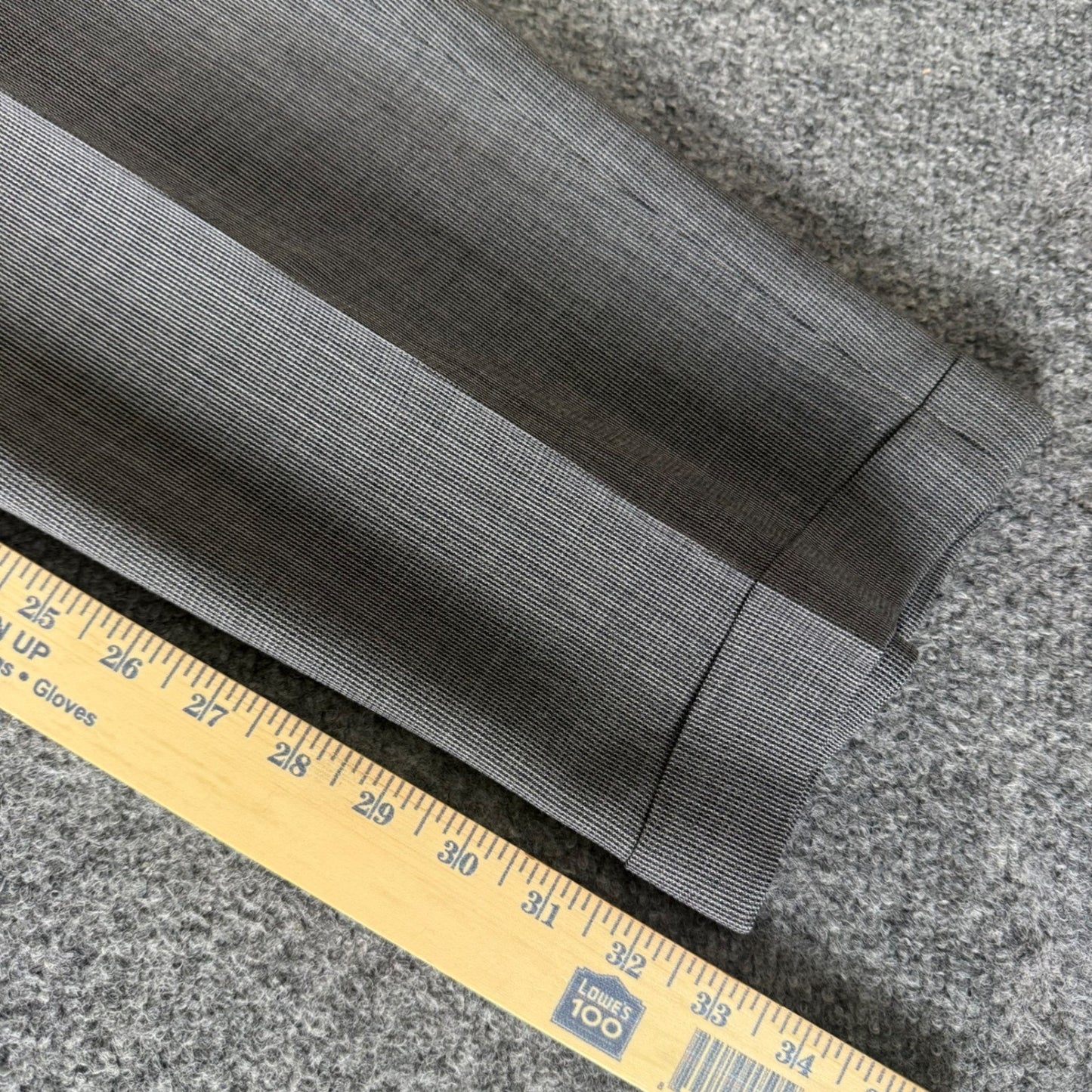 Jos. A. Bank Executive Collection Mens 36x33 Regular Gray 100% Wool Pleated Pant