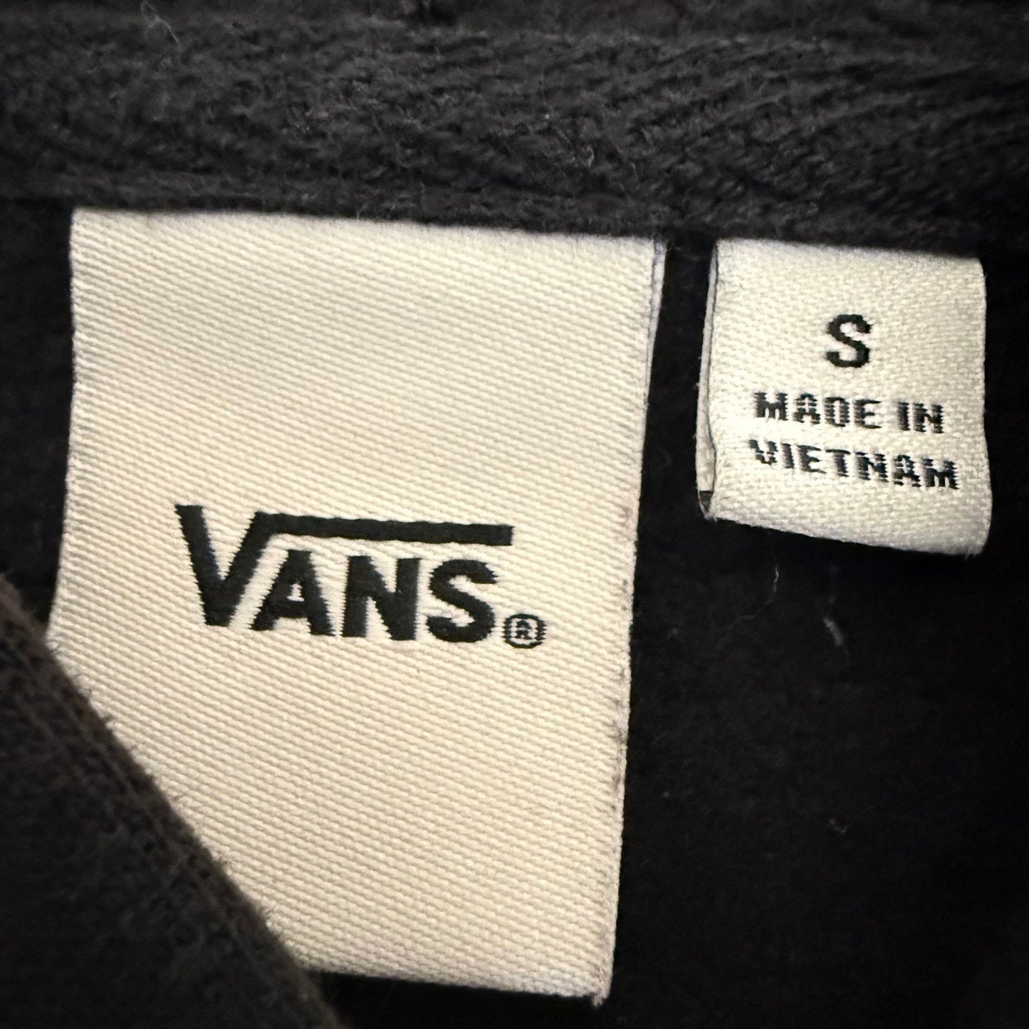 Vans Mens Floral Box Logo Hoodie Black Off The Wall Graphic Sweatshirt Small
