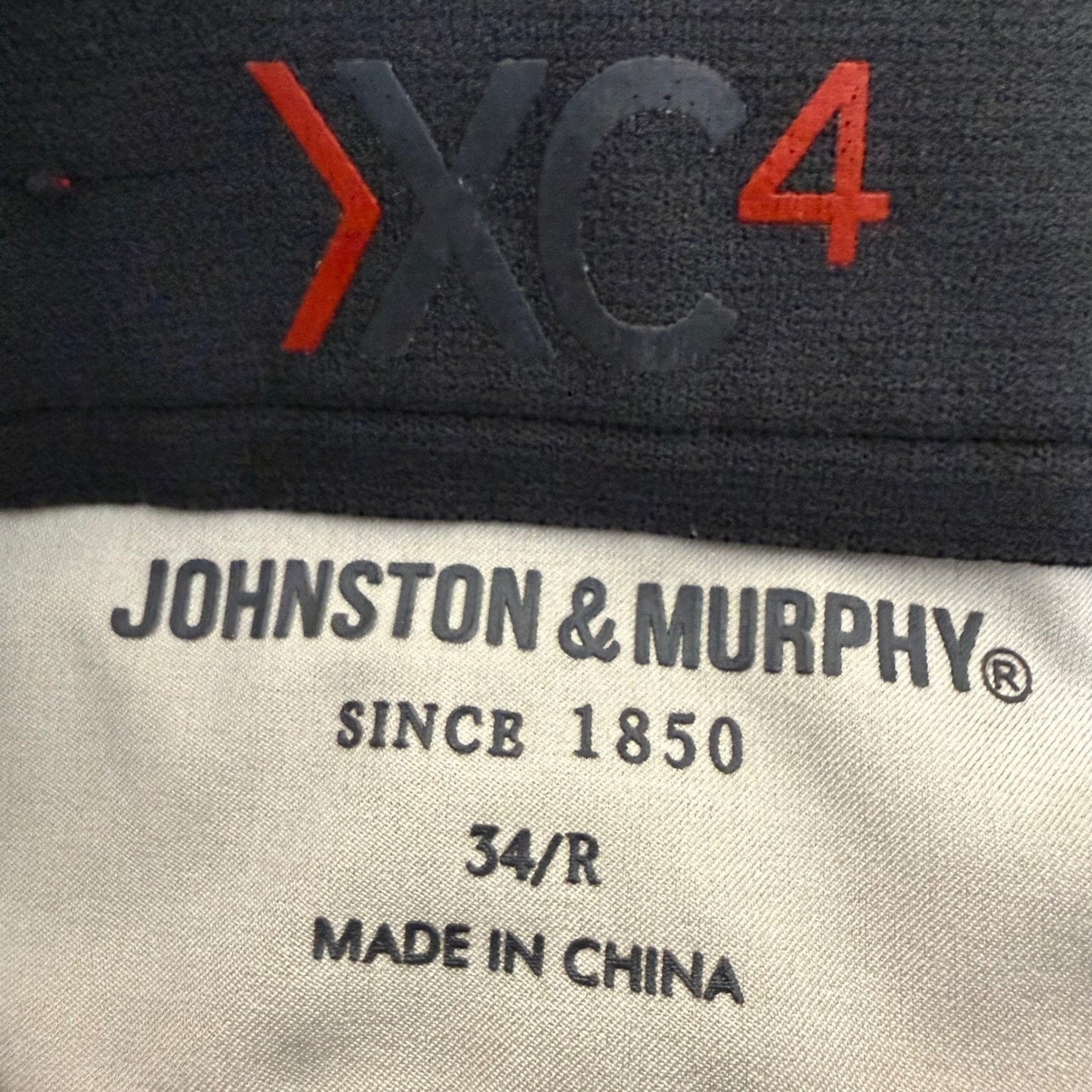 Johnston & Murphy XC4 Short Mens 34 Beige Performance Stretch Golf Casual Travel