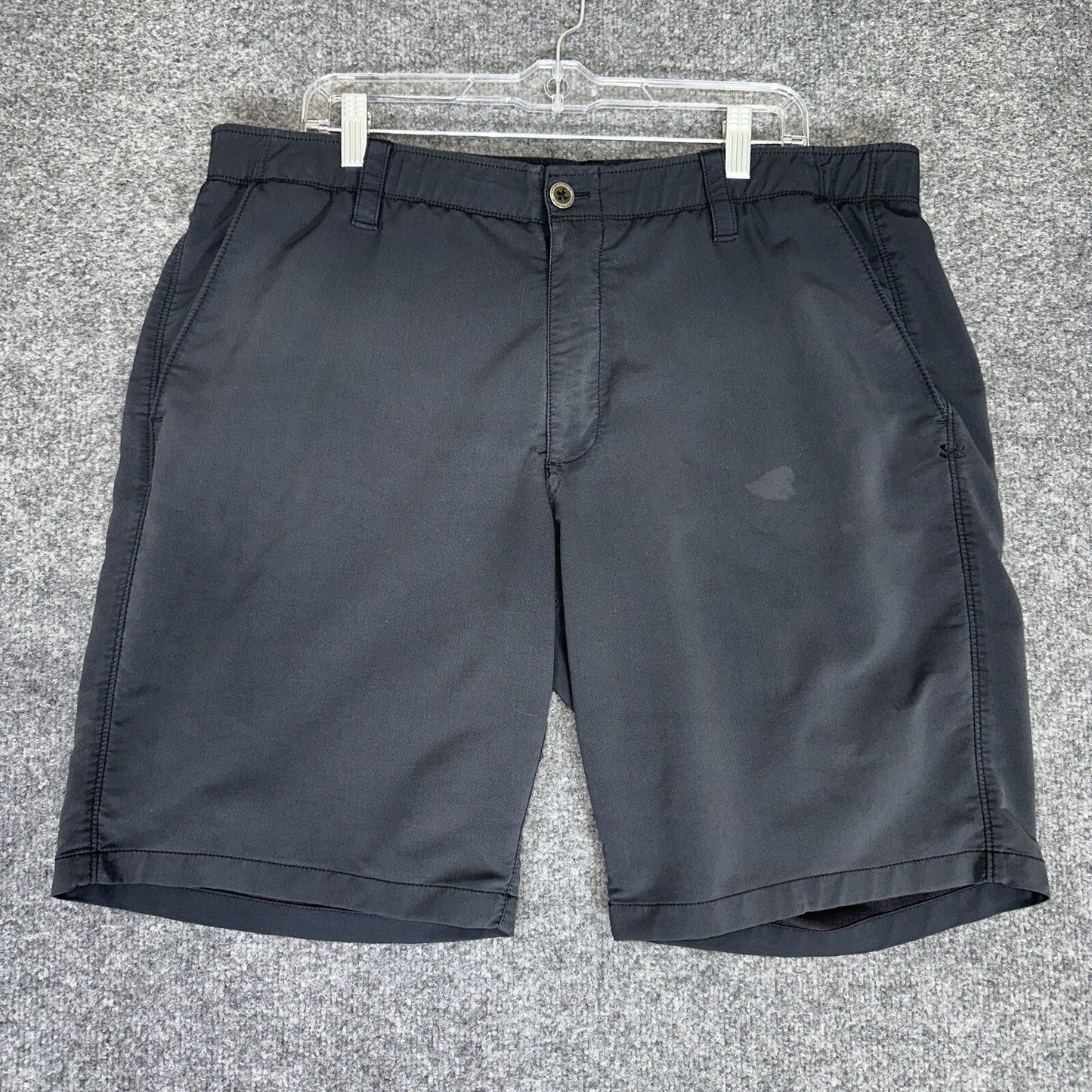 Under Armour Golf Shorts Mens 40 (38x10) Blue Heatgear Chino Mid Rise Adult