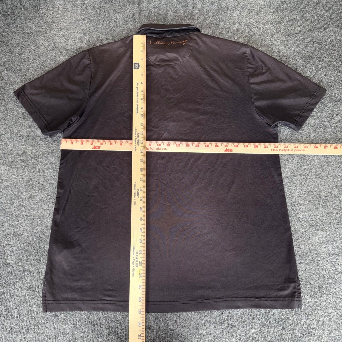 William Murray Golf Polo Shirt Mens Large Geometric Short Sleeve Performance