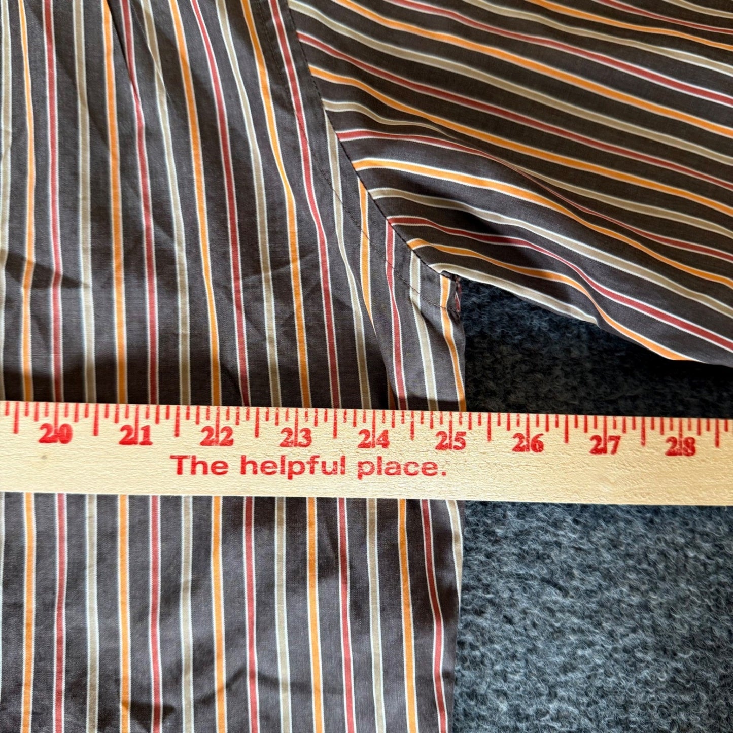 Faconnable Shirt Mens XL Long Sleeve Button Up Striped Cotton Dress Casual