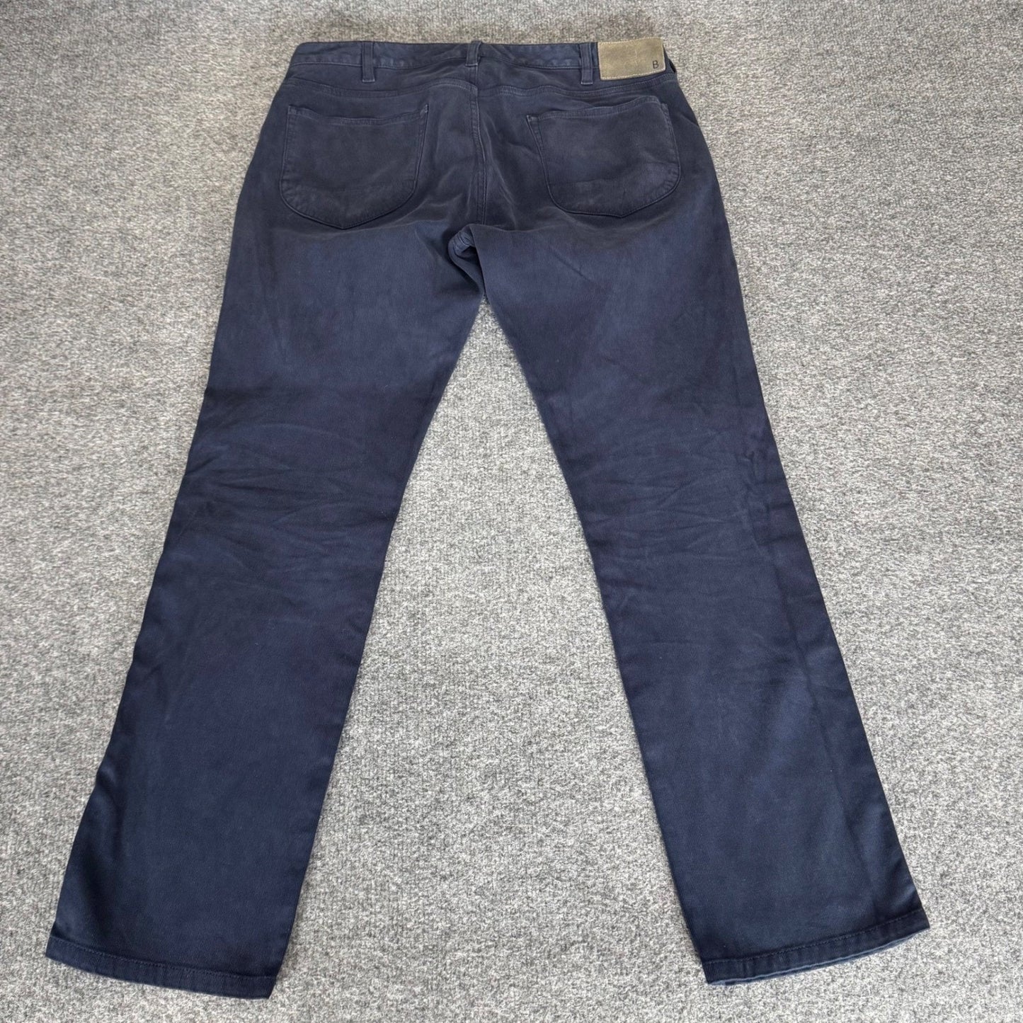Bonobos Corduroy Pants Mens 32x30 Navy Blue Slim Straight Casual Stretch Comfort