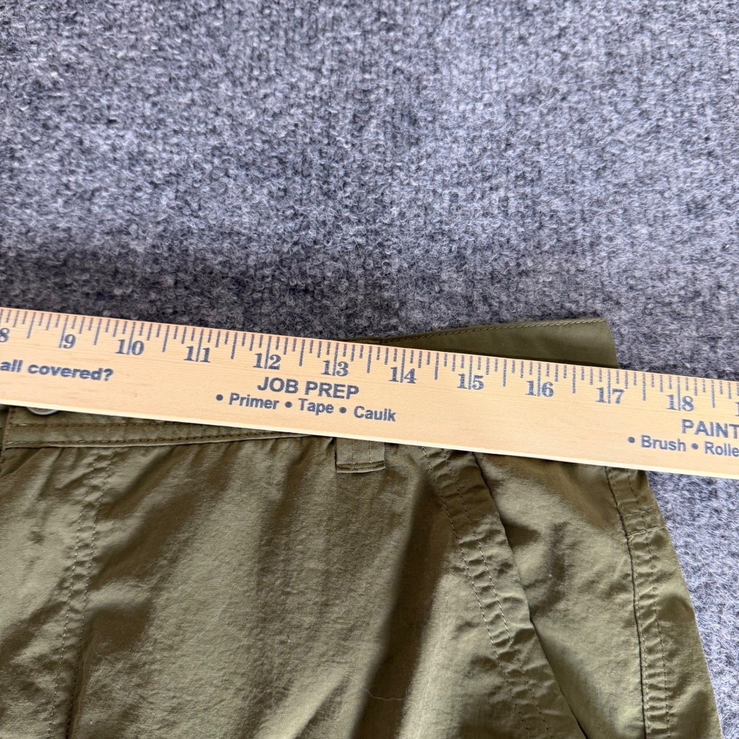 REI Co-Op Sahara Convertible Hiking Pants Mens 36x30 (34x29) Green Outdoor Trek