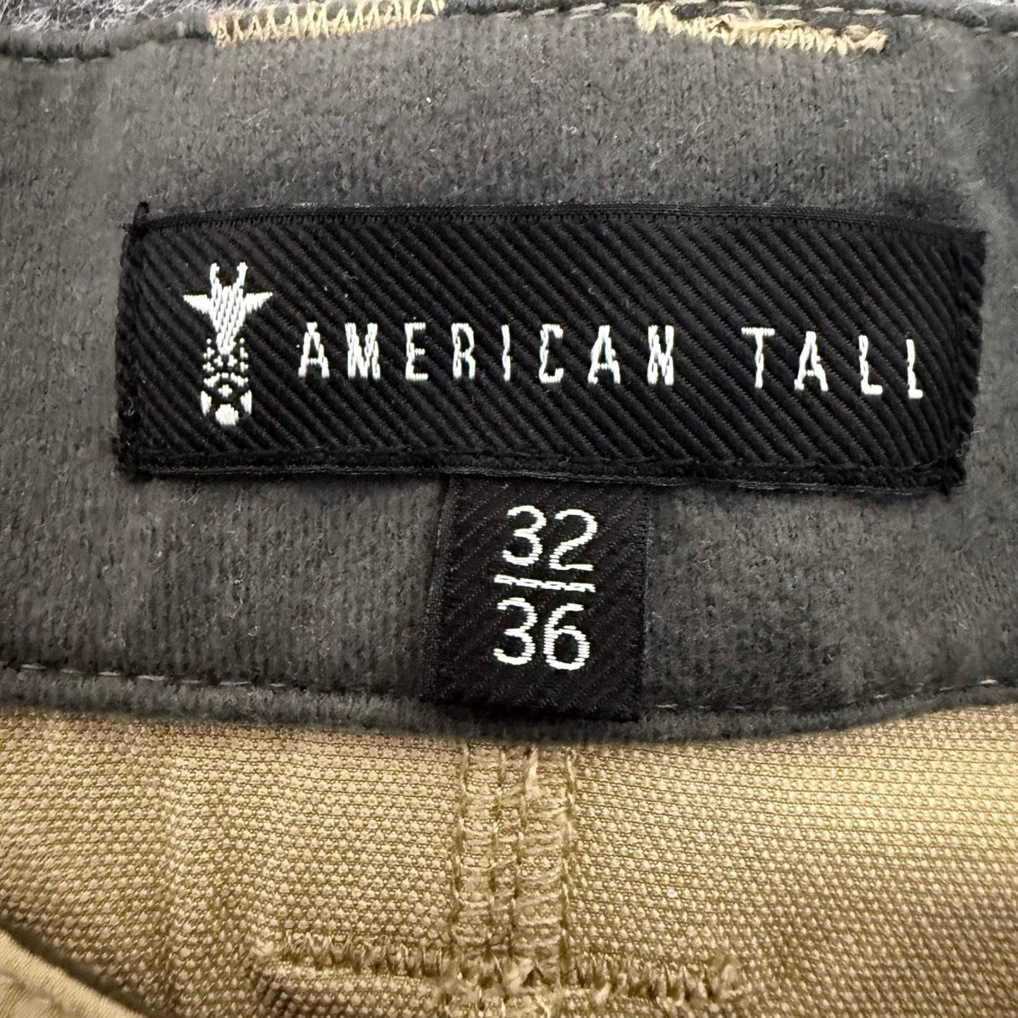 American Tall Mens 32x36 Convertible Cargo Hiking Pants Khaki Tan Outdoor Trail