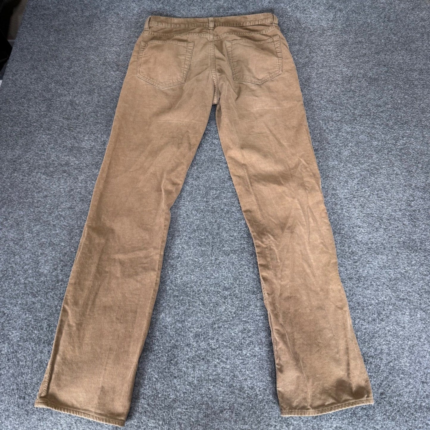 J Crew Corduroy Pants Mens 29x32 (30x32) Tan Straight Fit Casual Office Everyday