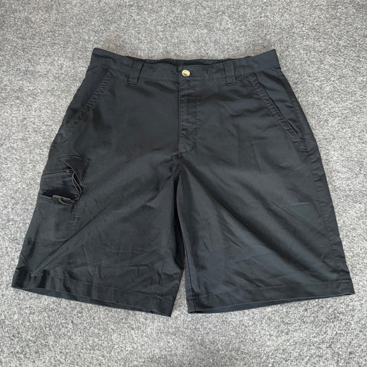 Columbia PFG Mens Black Omni Shield Fishing Shorts 34 Outdoor Stretch Cargo