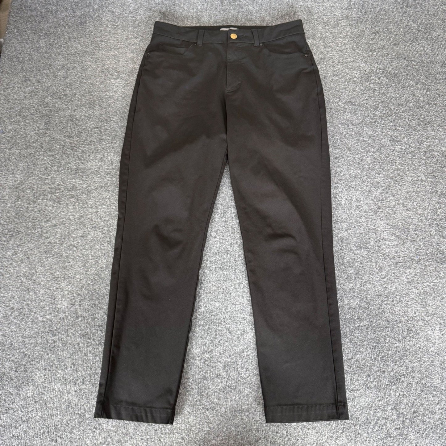 VRST Mens Slim Fit 5-Pocket Commuter Pants Black 30x28 Performance Stretch Golf