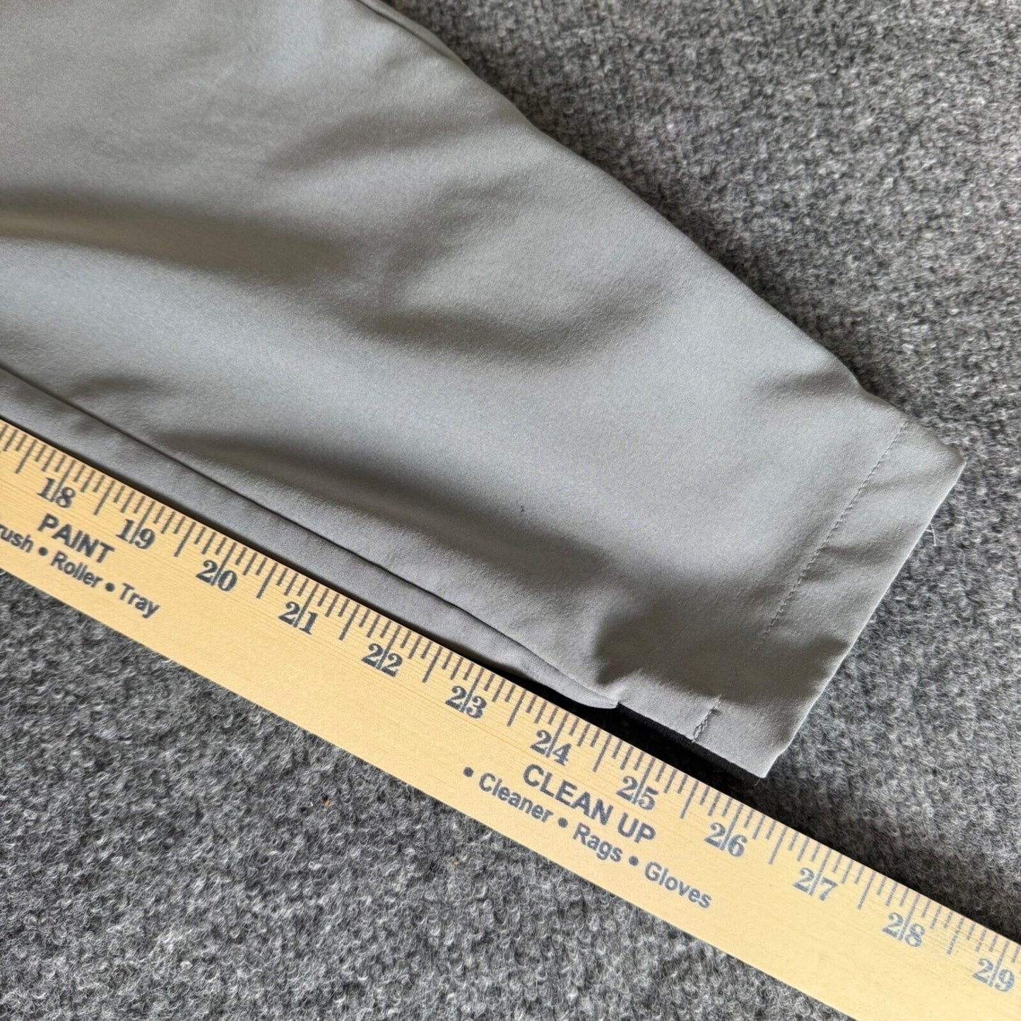 PRIMO Golf Pants Mens 32x26 Gray Lightweight Athletic Stretch Performance Casual
