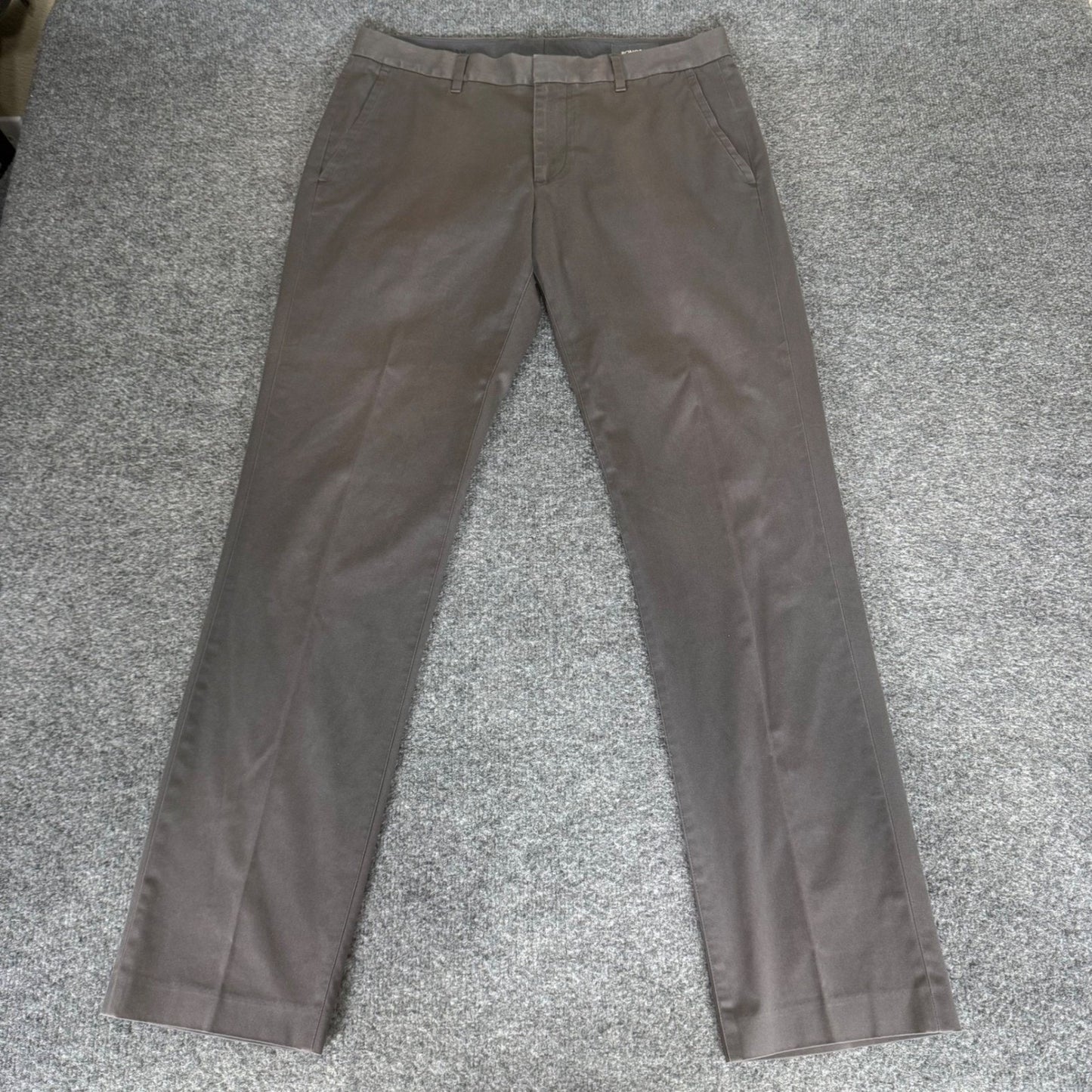 Bonobos Friday Pants Mens 33x32 Slim Fit Chino Trousers Grey Cotton Blend