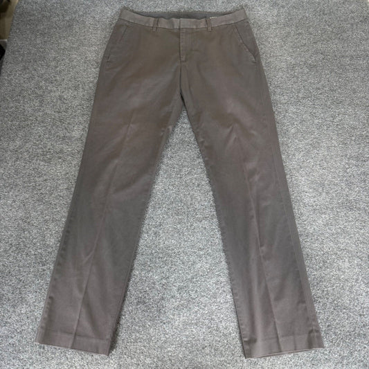 Bonobos Friday Pants Mens 33x32 Slim Fit Chino Trousers Grey Cotton Blend