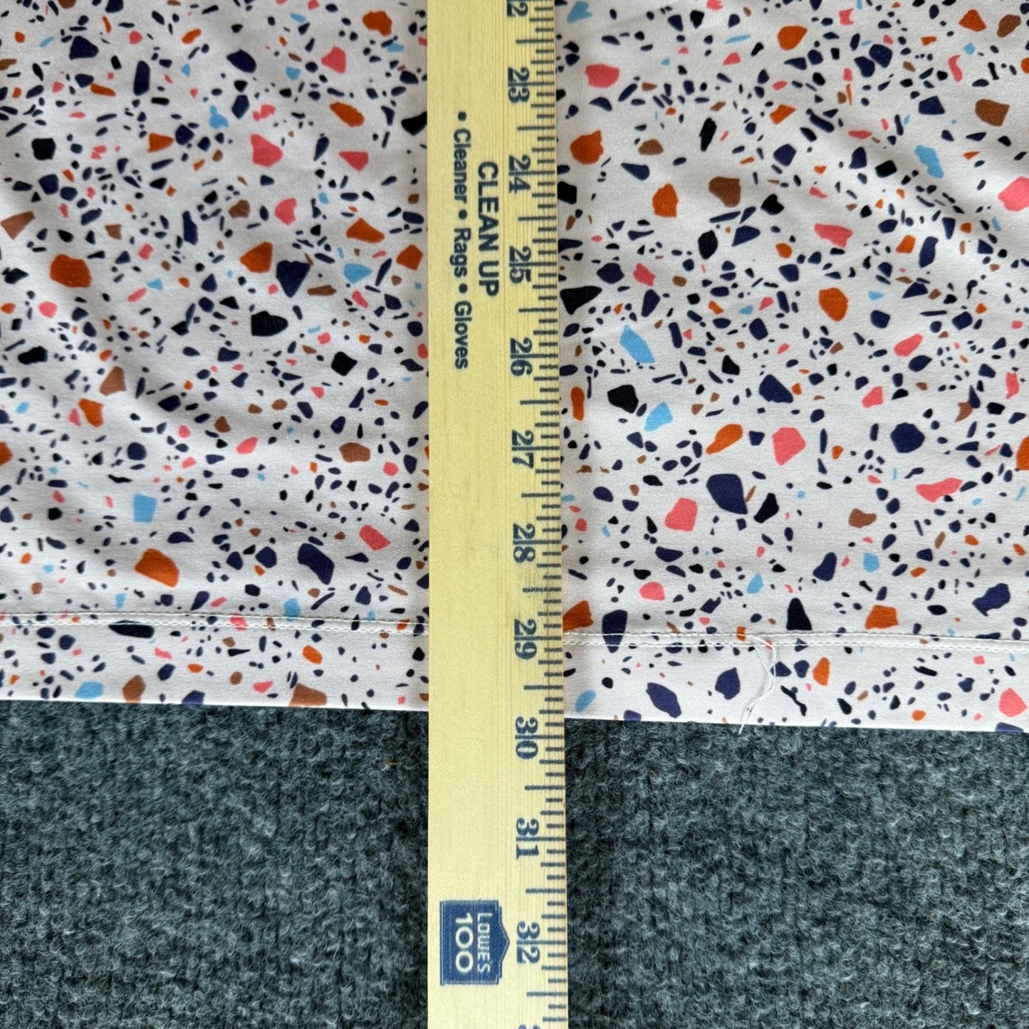 Trenton Polo Shirt Men Large Terrazzo Print Short Sleeve Golf Casual Performance