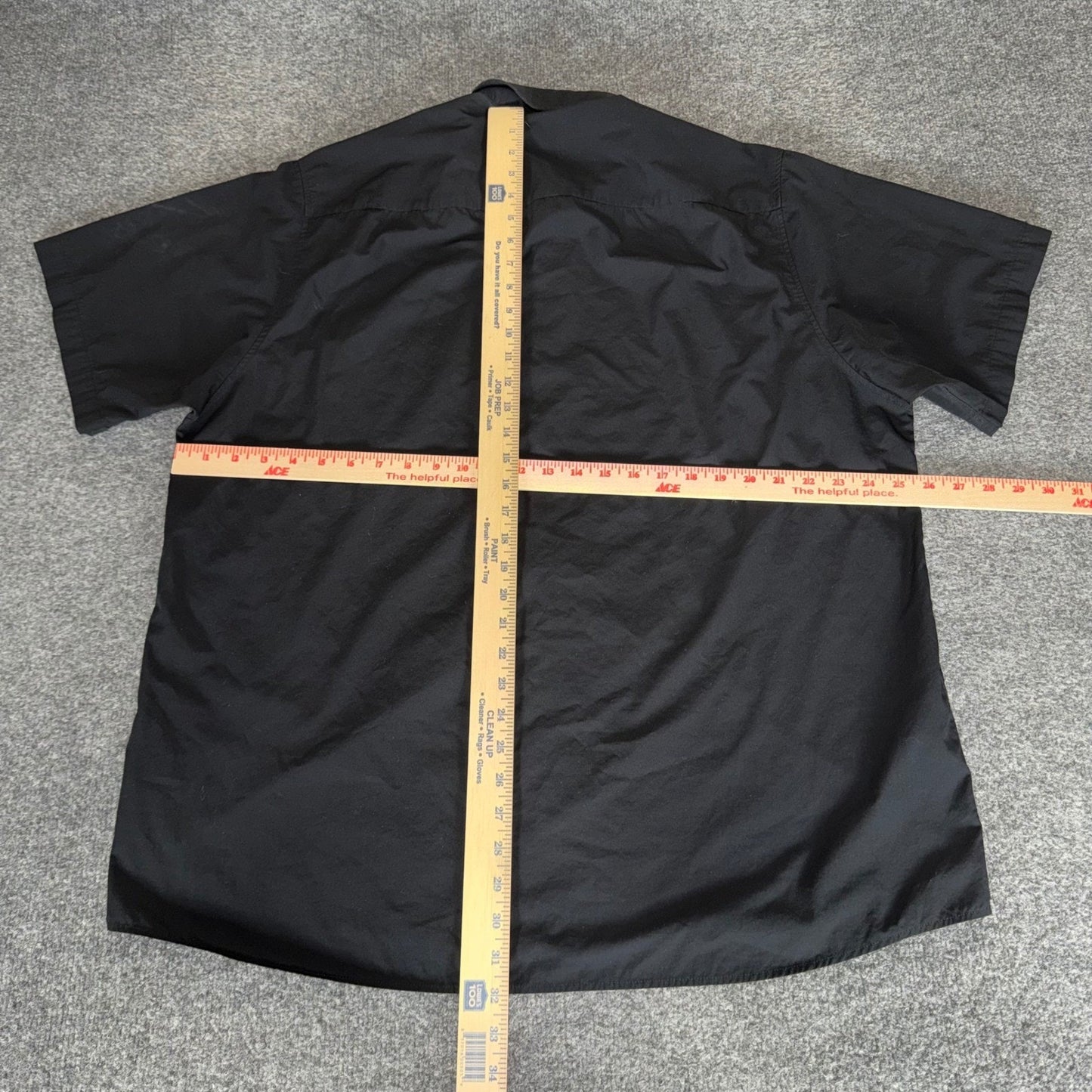 Dixxon Mens 2XL Black Bamboo Shirt Short Sleeve Button Up Stretch Casual Moto