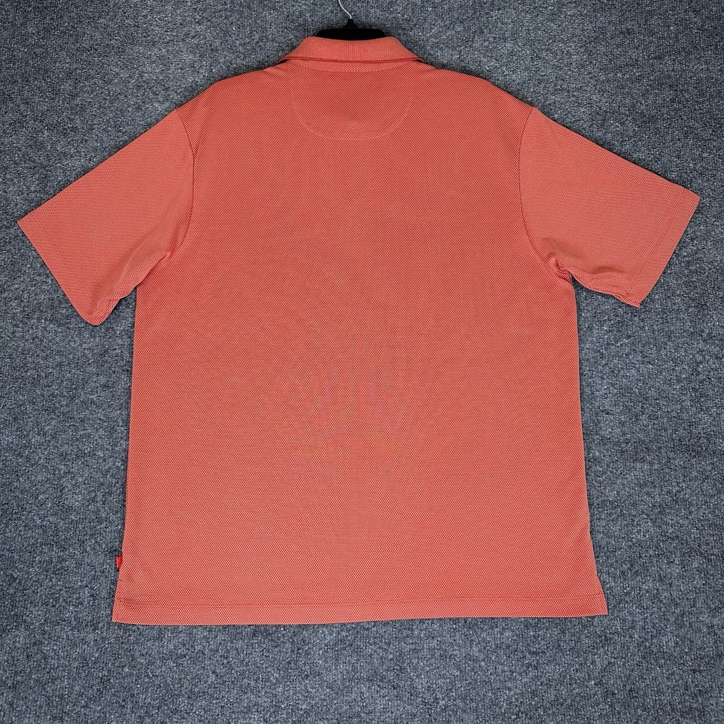 Tommy Bahama Polo Shirt Men Large Rust Orange Short Sleeve Modal Pullover Adult