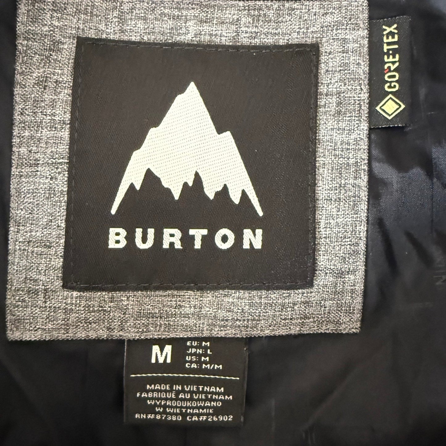 Burton Snowboard Pants Mens Medium 36x32 Gray Heather Waterproof Ski Snow Winter