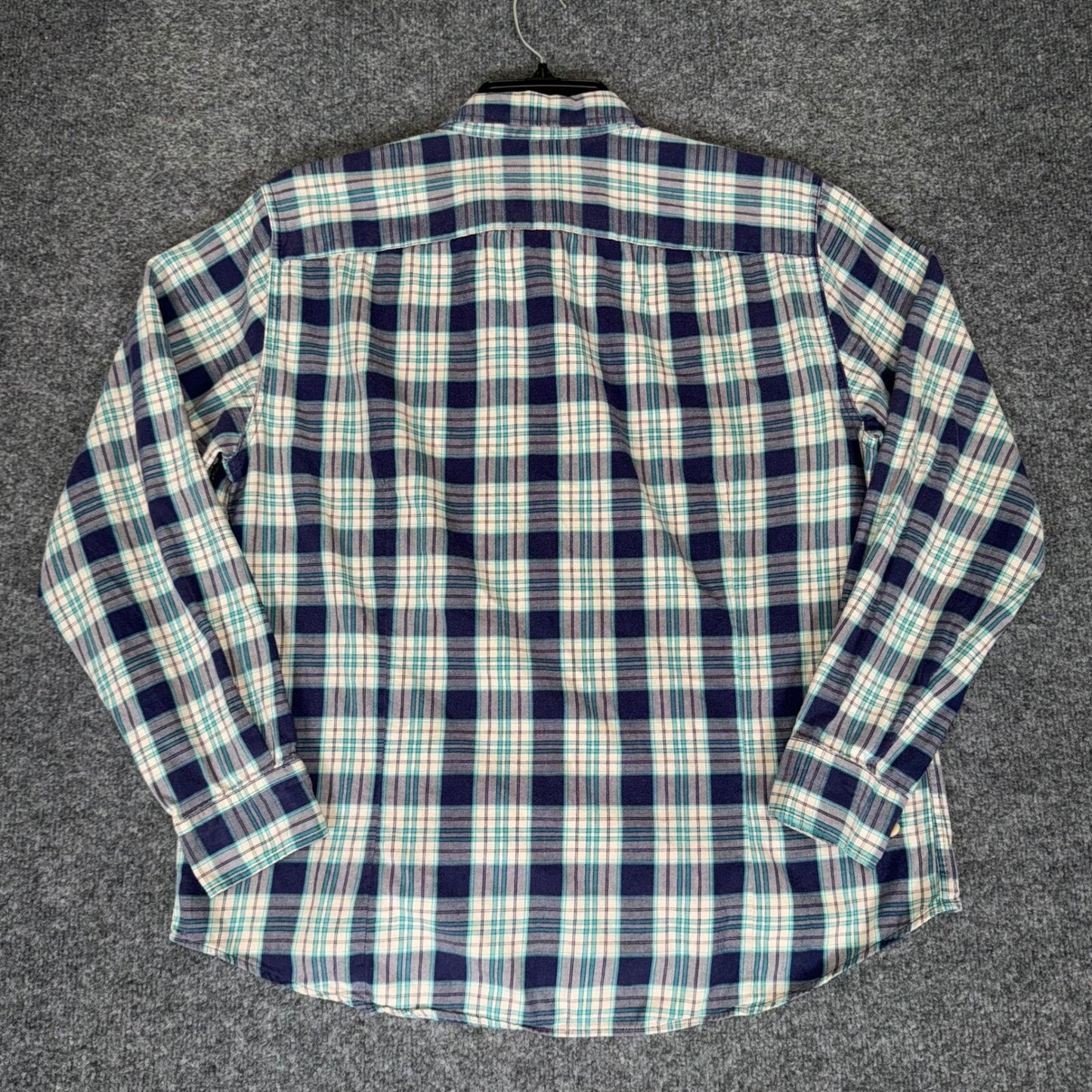 The Normal Brand Flannel Shirt Plaid Button Down Long Sleeve Cotton Mens Large