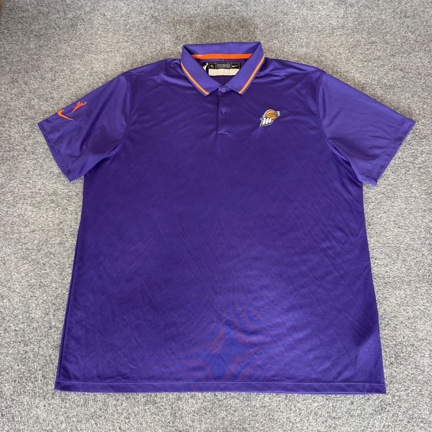 Nike Phoenix Mercury WNBA Dri-FIT Polo Shirt Mens XL Purple Basketball Casual