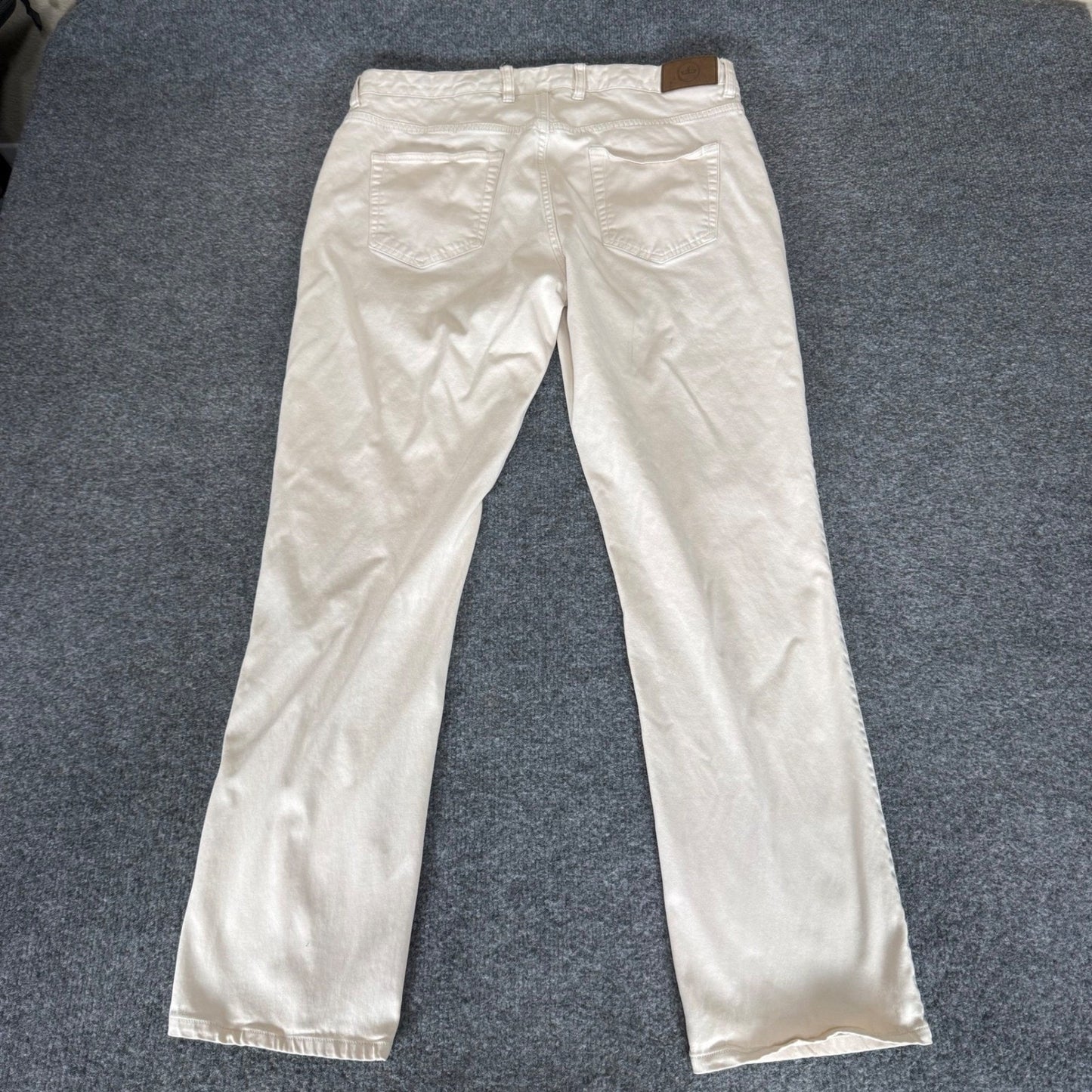 Peter Millar Ultimate Sateen 5-Pocket Pant Mens 35x29 Beige Chino Stretch Casual