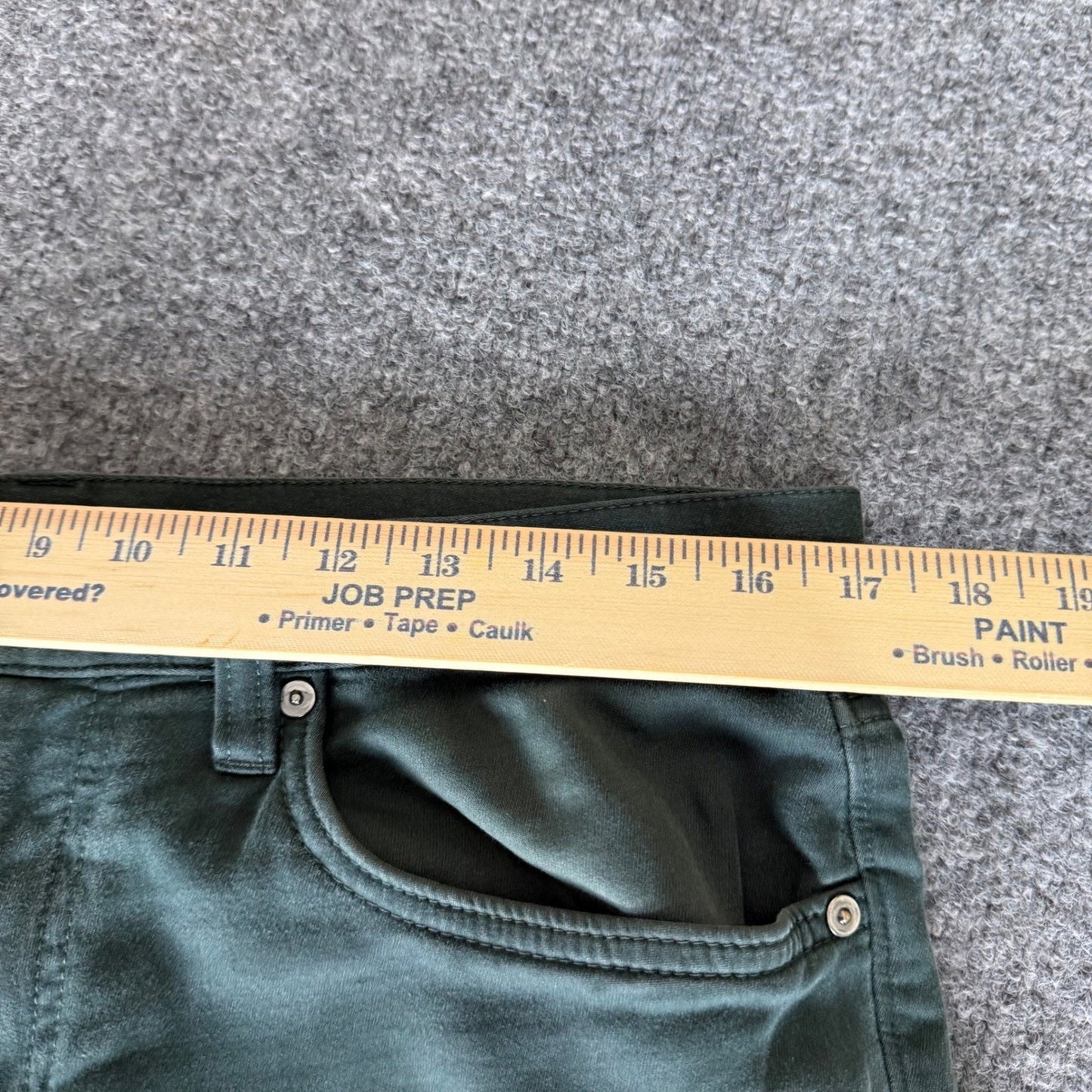 Banana Republic Traveler Athletic Tapered Pants Mens 32x30 (34x29) Green Stretch