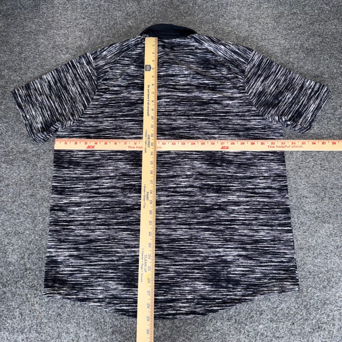 Under Armour Iso Chill Polo Shirt Mens Large Black Loose Fit Short Sleeve Golf