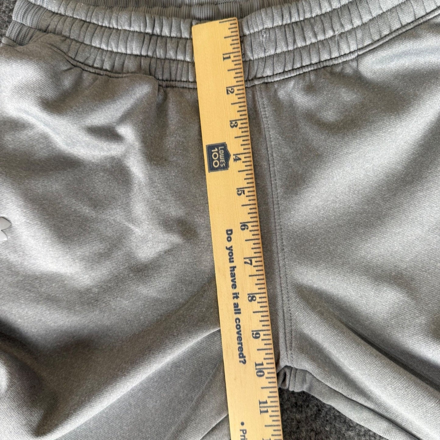 Under Armour Mens Small Loose Fit Fleece Sweatpants Gray Athletic Jogger Lounge