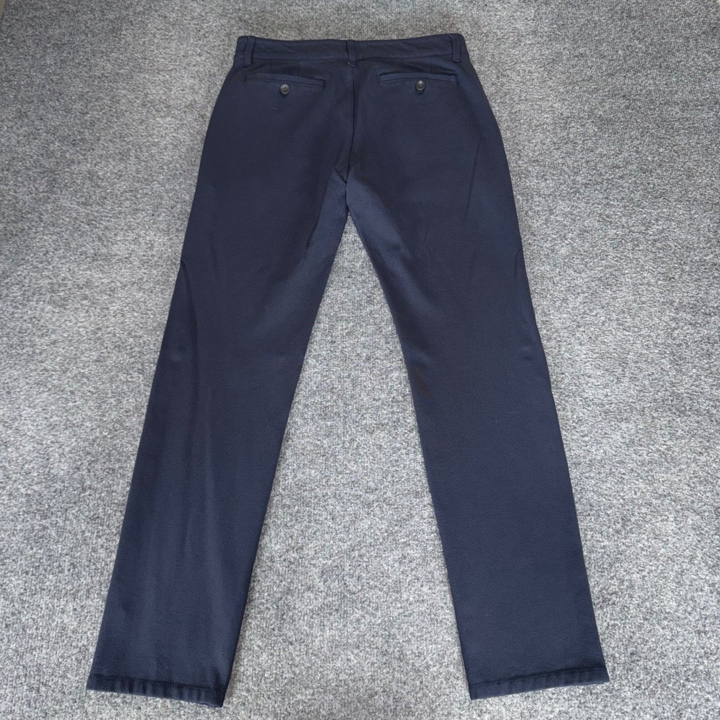 Paige Mens 30x30 Blue Rayon Blend Stretch Flat Front Chino Pants Casual Comfort