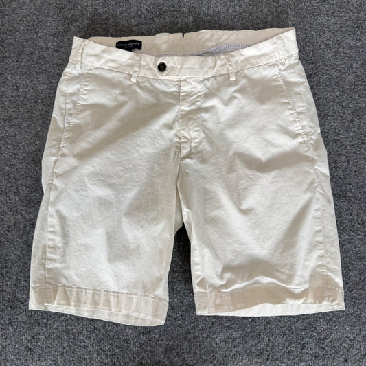 Peter Millar Chino Shorts Mens 34 (Fits 33) Beige Stretch Golf Casual Comfort