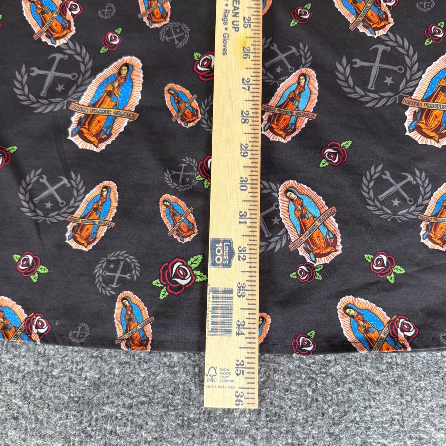 DIXXON Flannel Co The Mary Shirt Mens 4XL Short Sleeve Button Up AOP Moto Casual