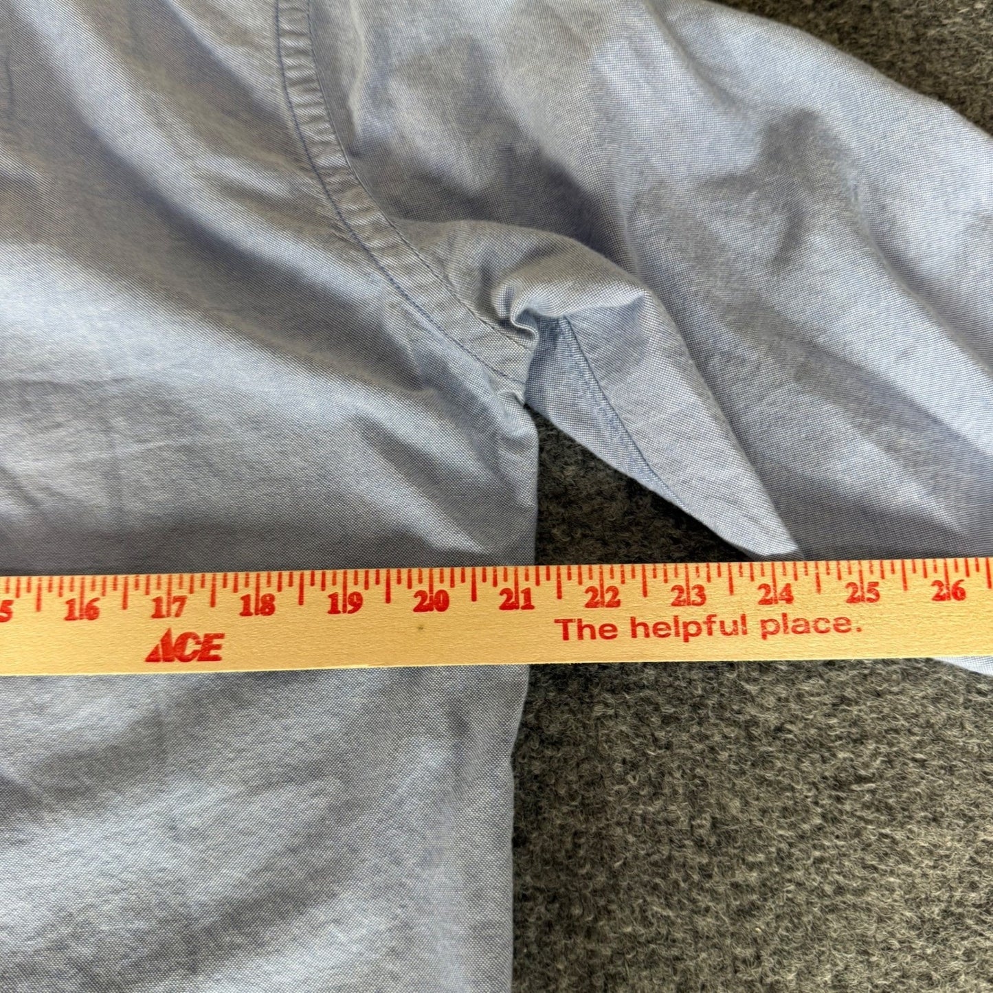 J Crew Oxford Shirt Men M Blue Chambray Placket Slim Fit Long Sleeve Button Down