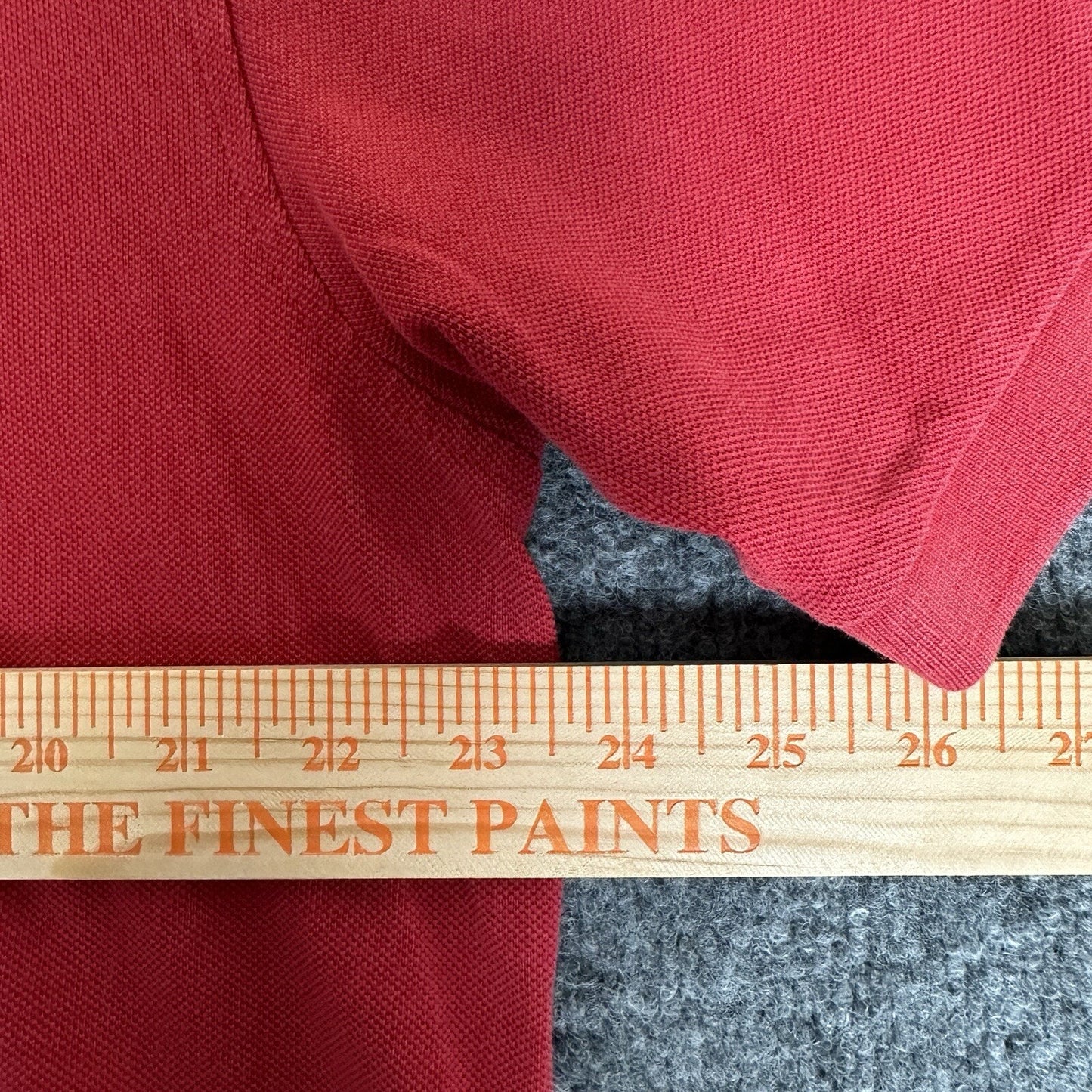 Brooks Brother 346 Polo Shirt Mens XL Red Solid Short Sleeve Cotton Casual Adult