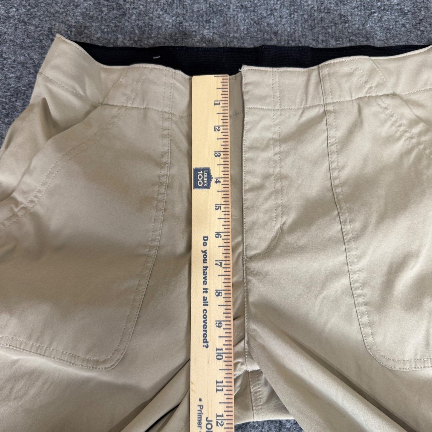 Eddie Bauer Horizon Straight Ankle Pant Womens Size 12 Beige Stretch Outdoor